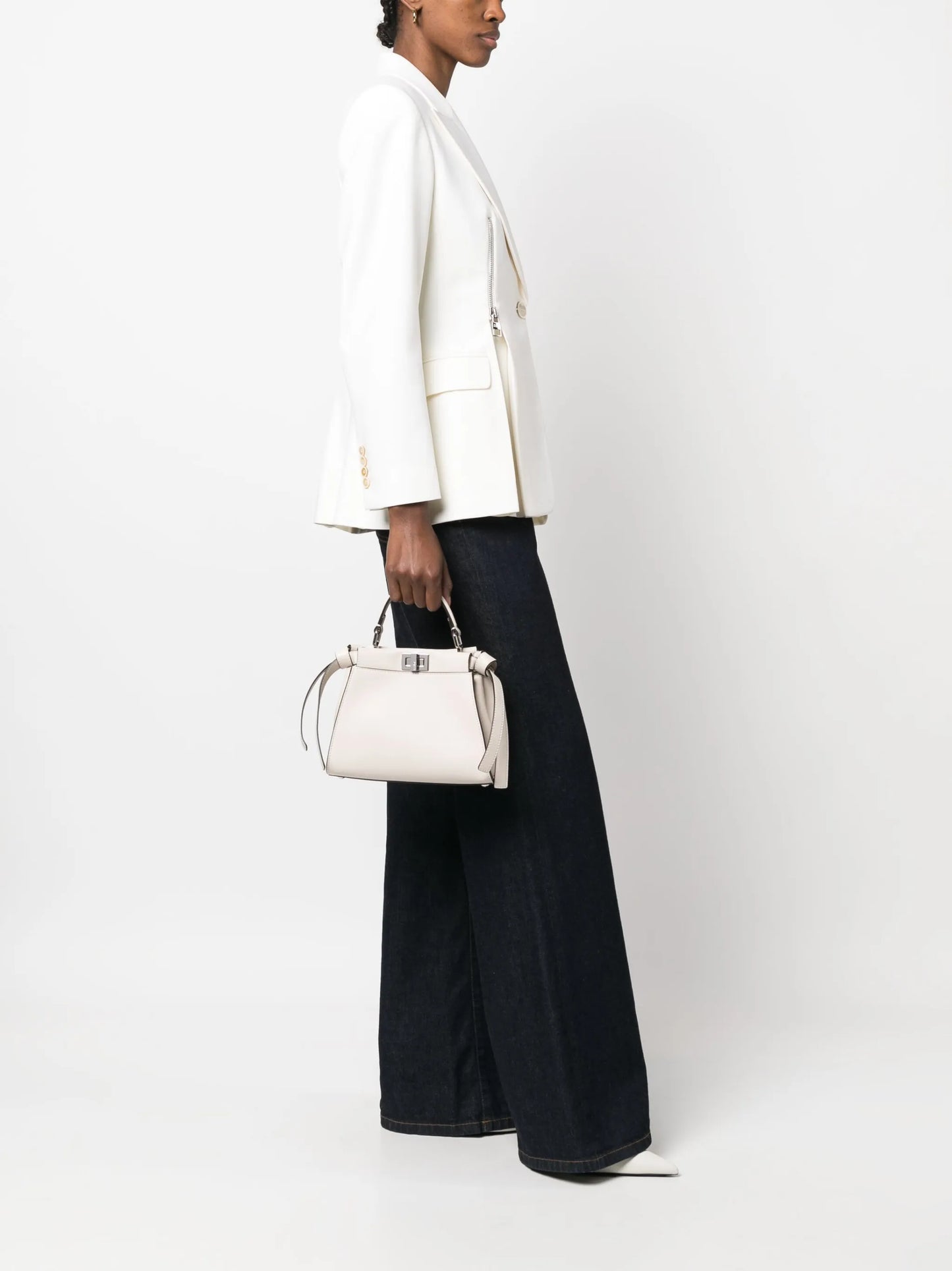 mini Peekaboo leather bag