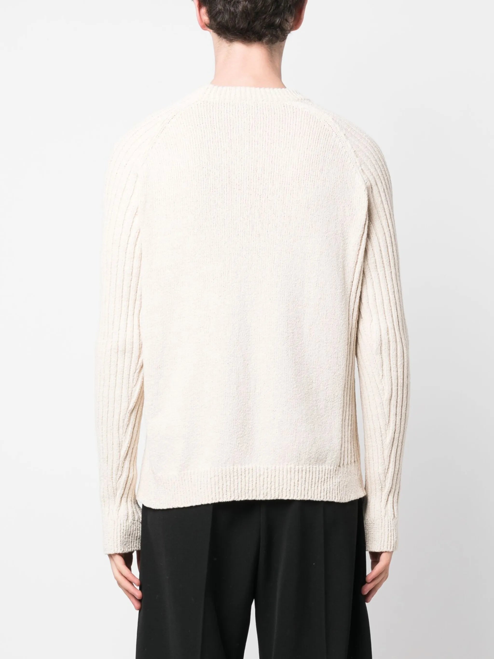 intarsia-knit logo jumper