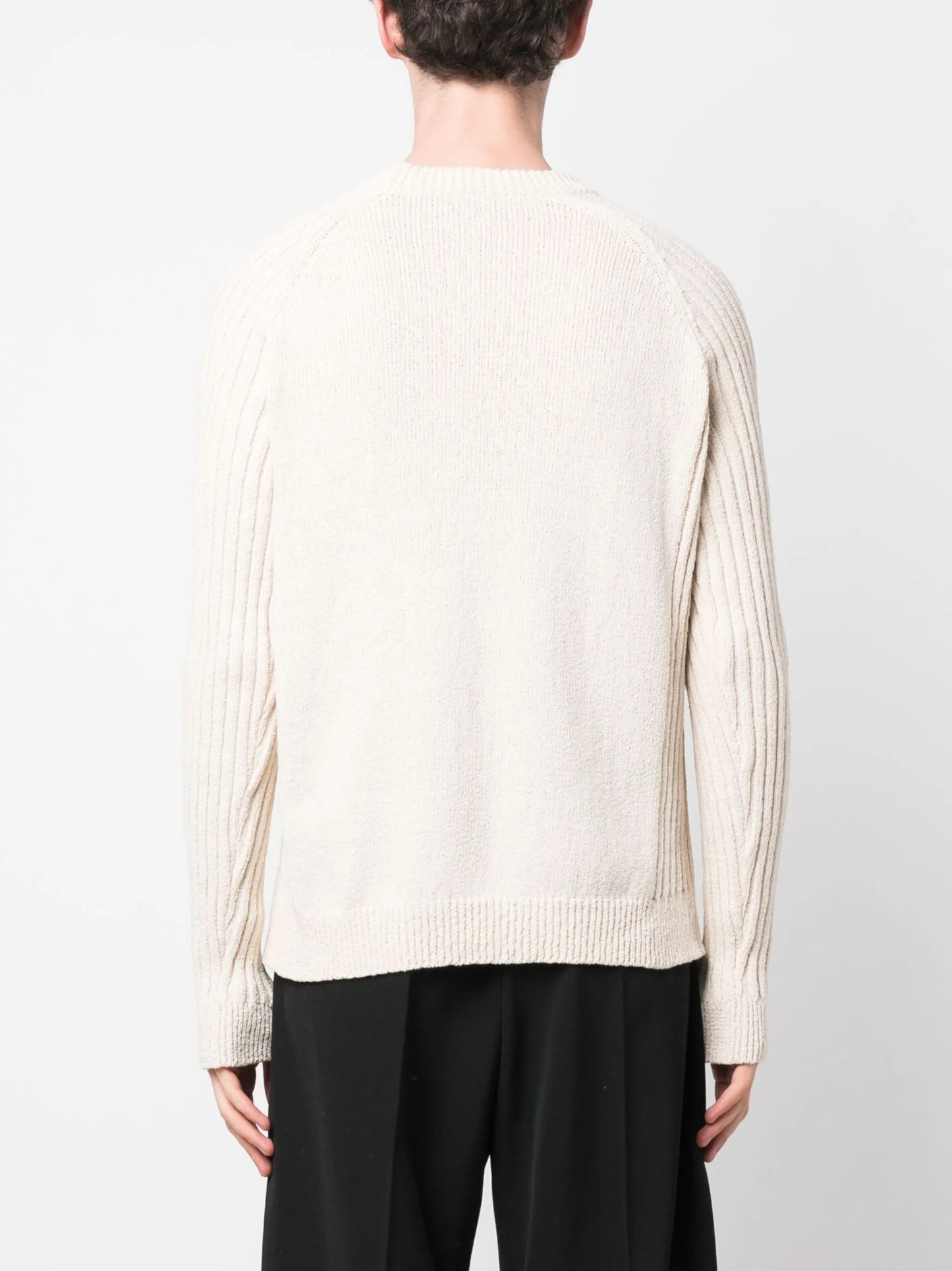 intarsia-knit logo jumper