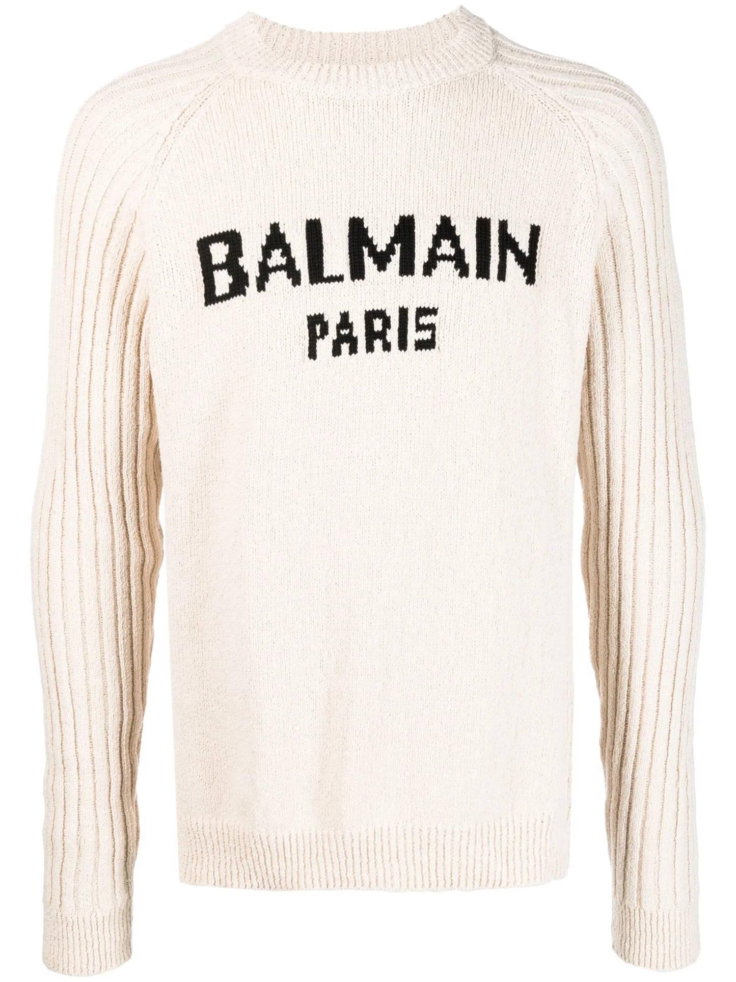 intarsia-knit logo jumper