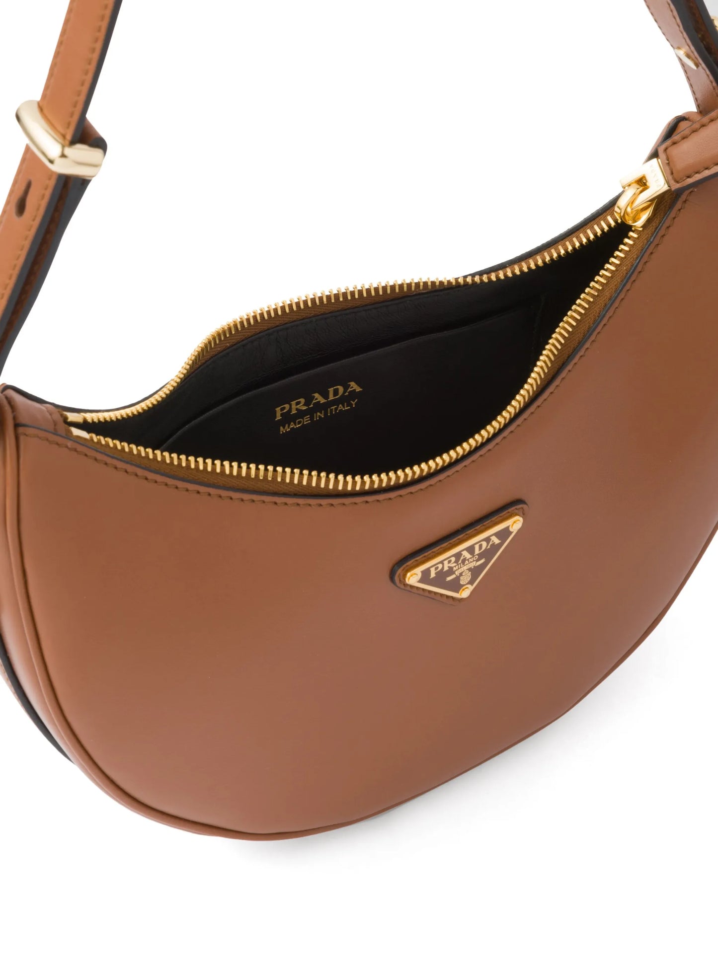 Arqué leather shoulder bag