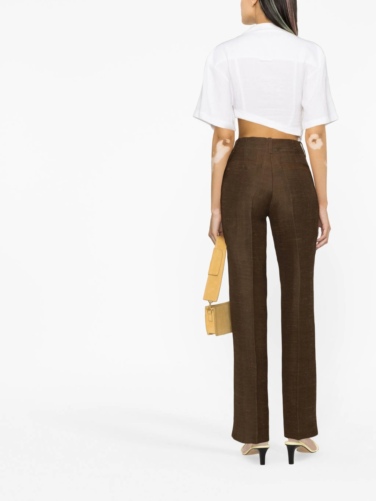 Le pantalon Cordao linen-blend canvas trousers
