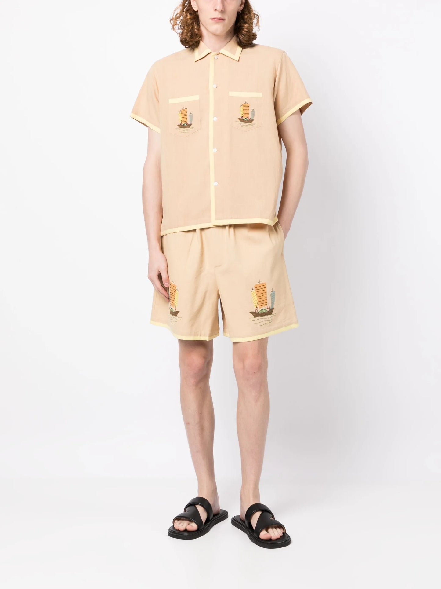 boat-embroidered shirt