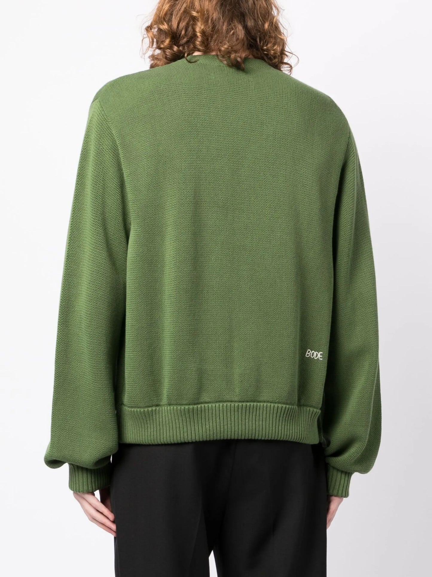 double-breasted pin-detail cardigan