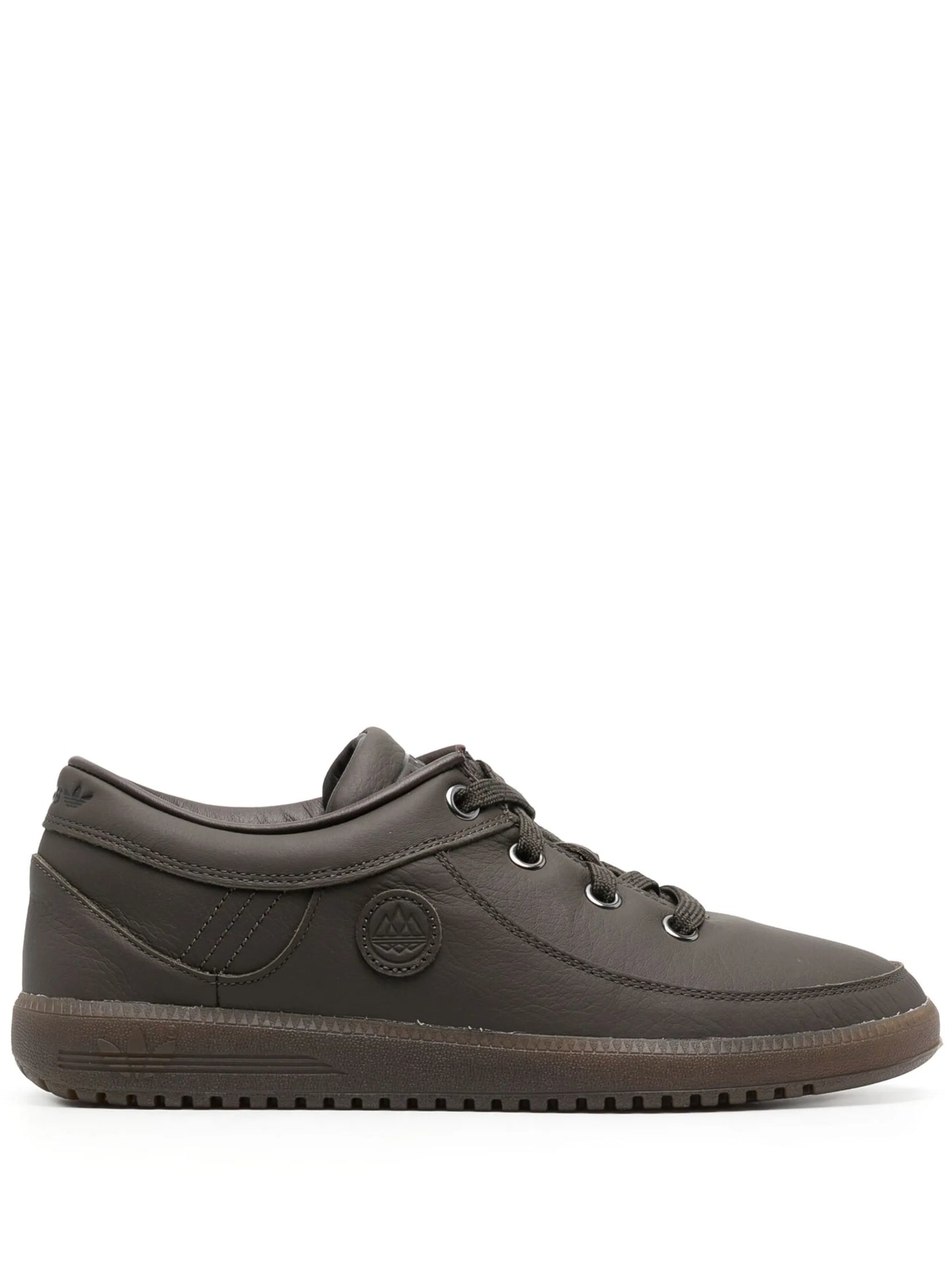 logo-patch lace-up sneakers