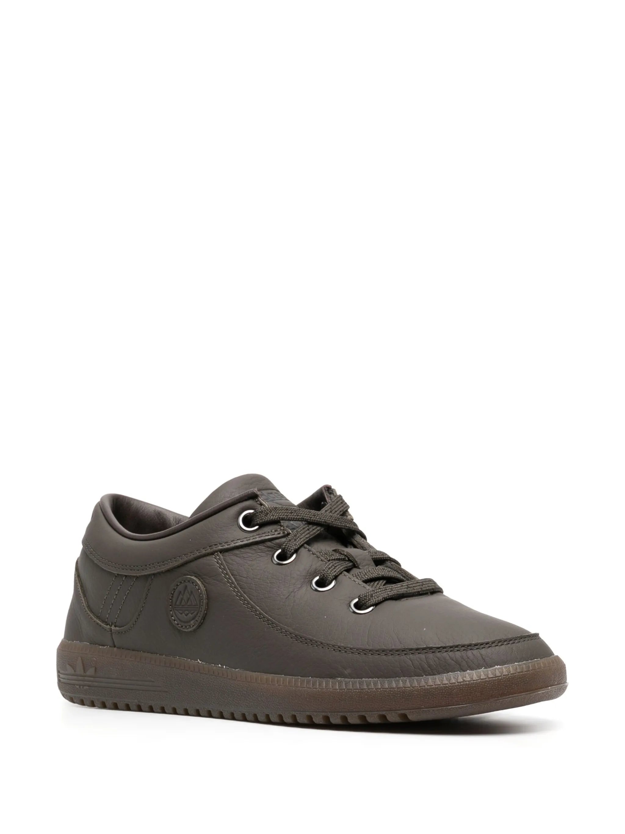 logo-patch lace-up sneakers