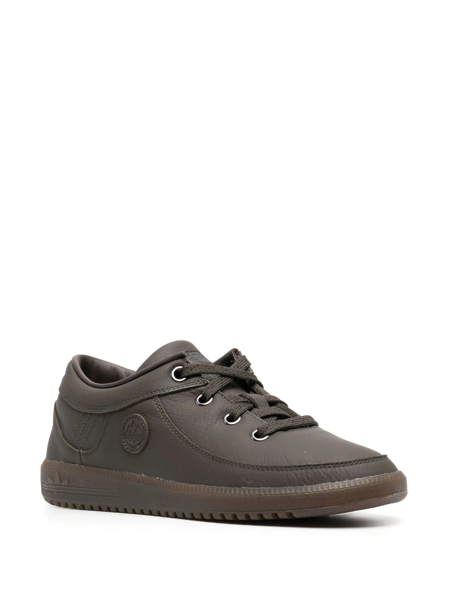 logo-patch lace-up sneakers
