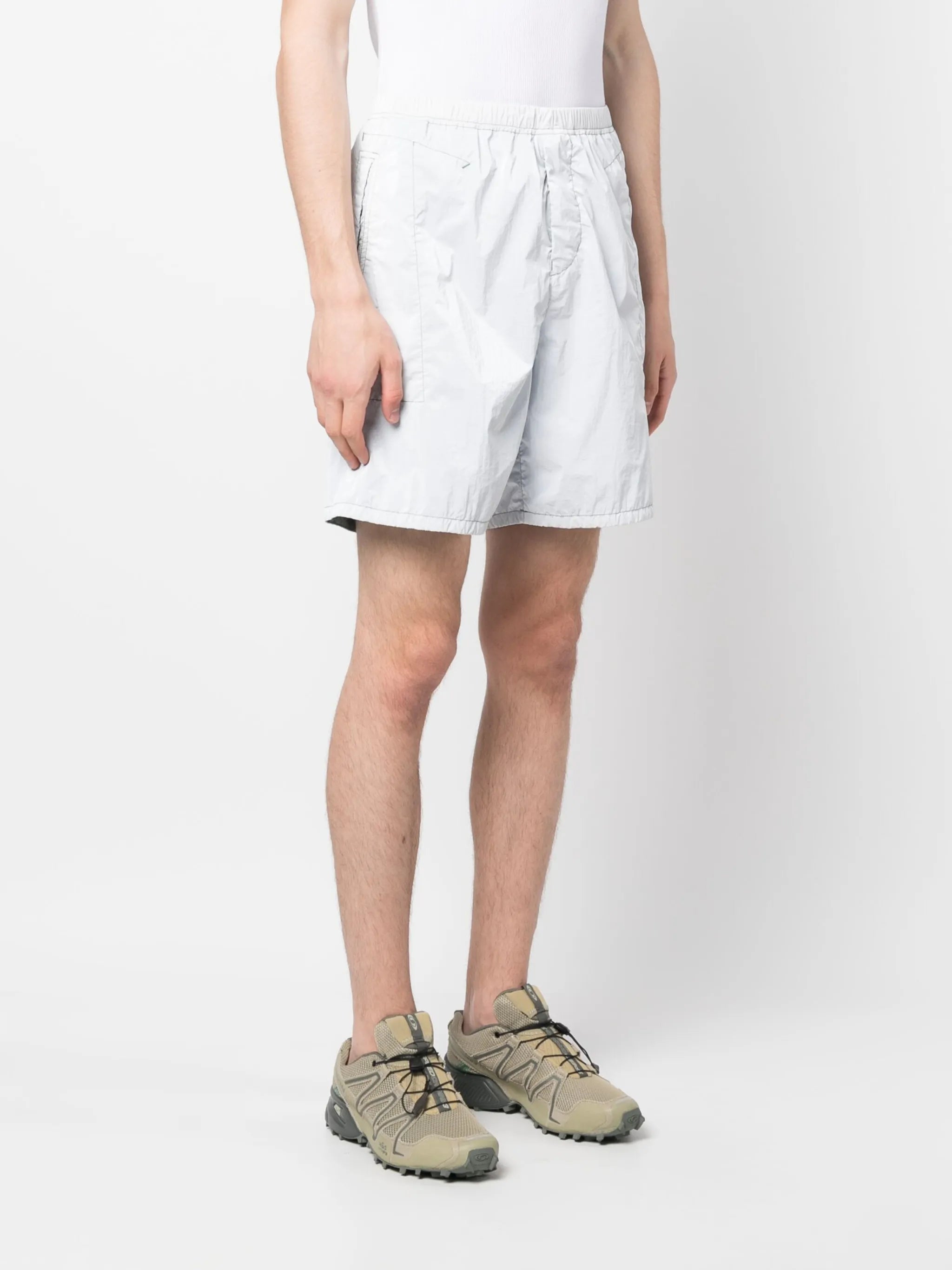 logo-print elasticated-waist shorts