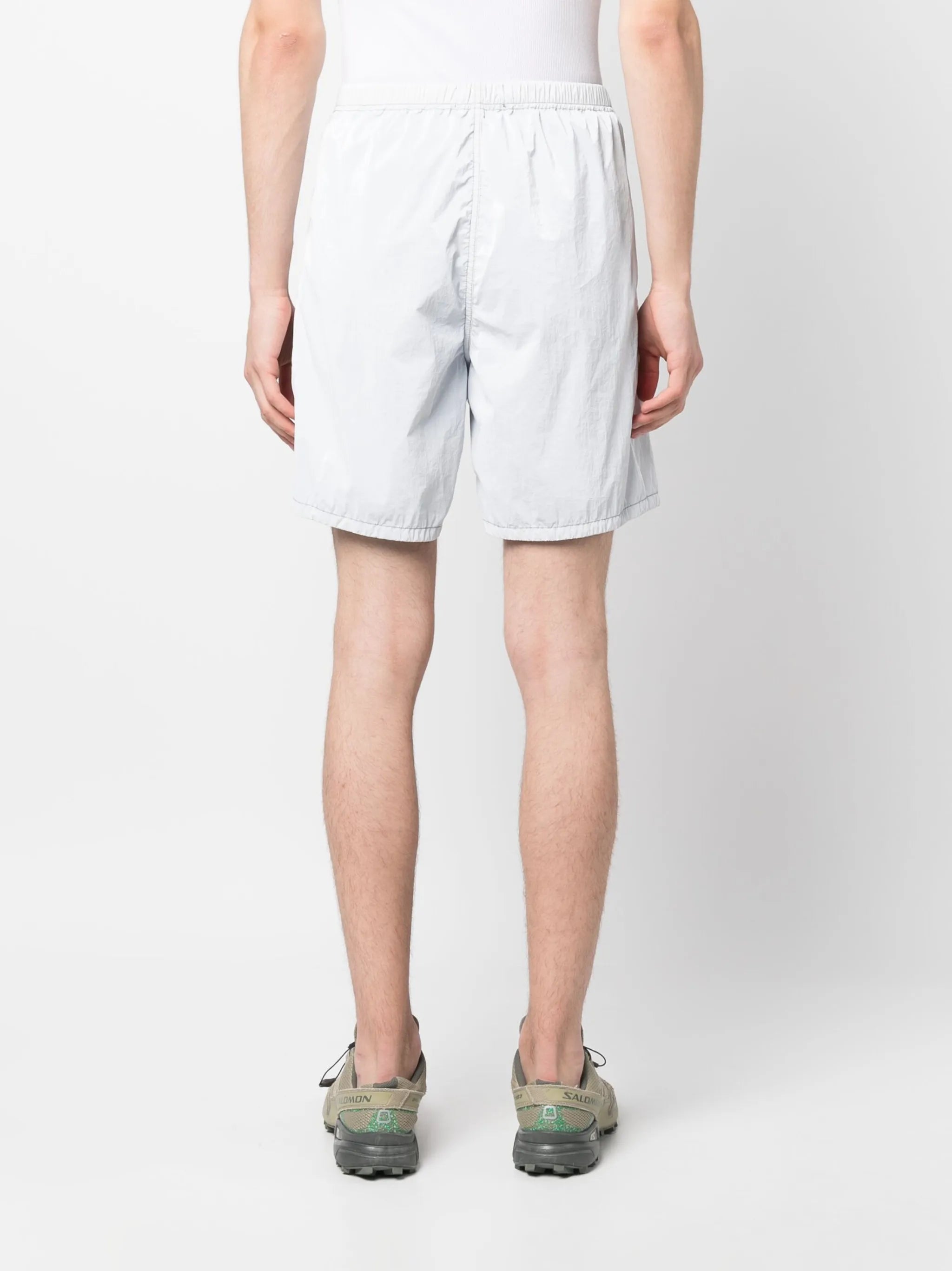 logo-print elasticated-waist shorts