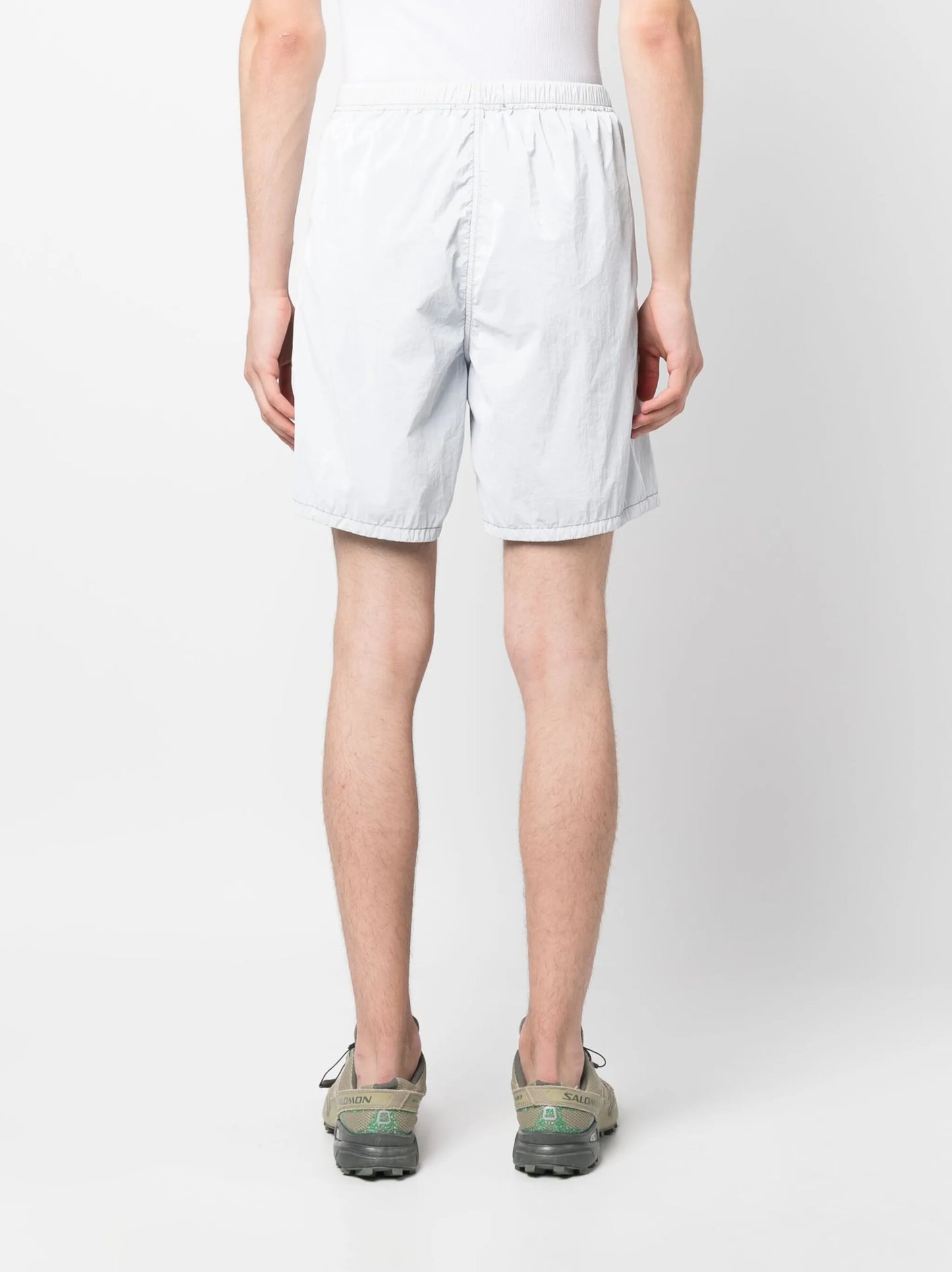 logo-print elasticated-waist shorts