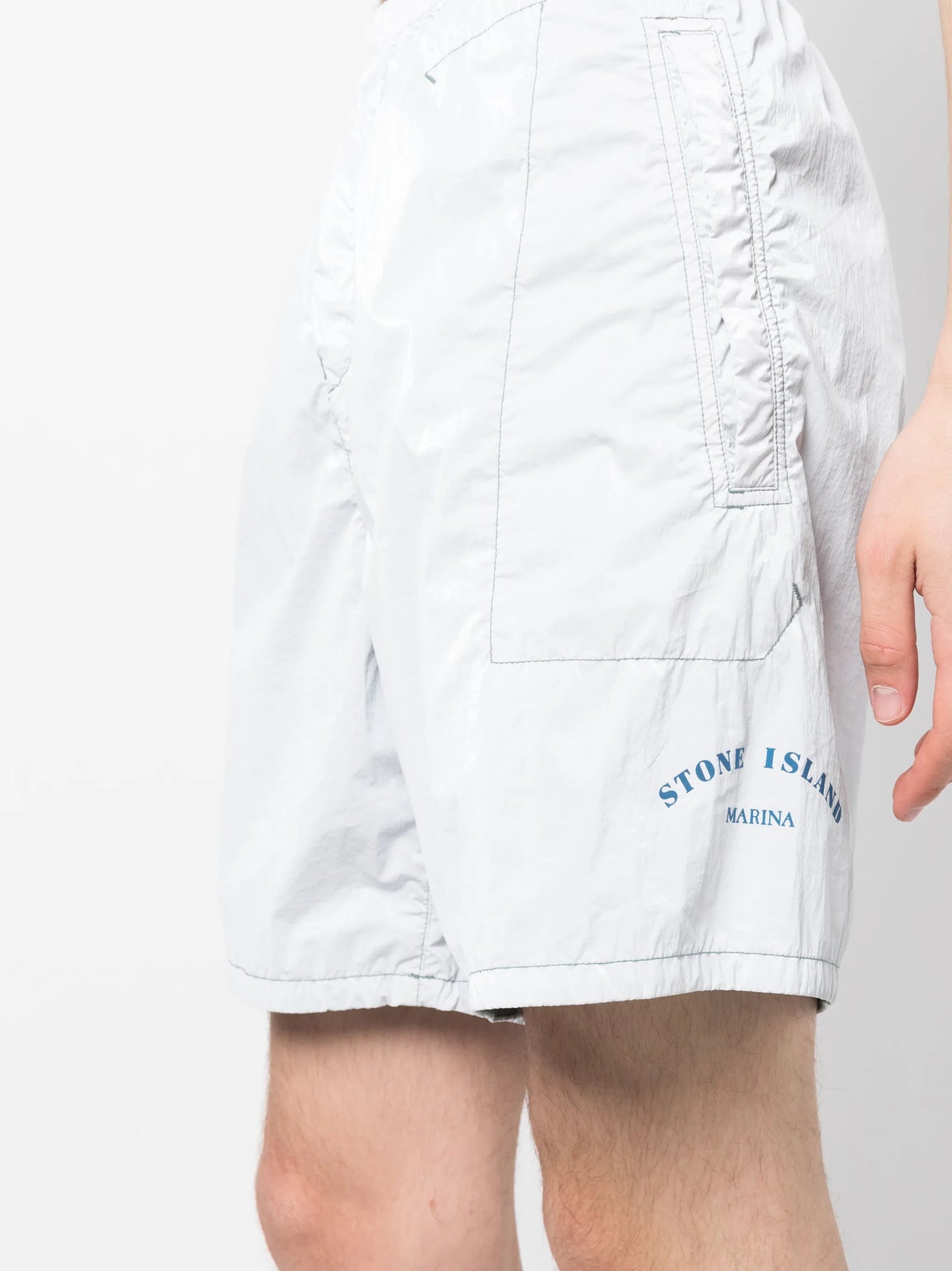 logo-print elasticated-waist shorts