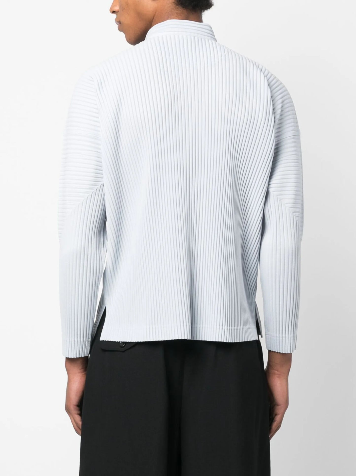 ribbed long-sleeve shirt