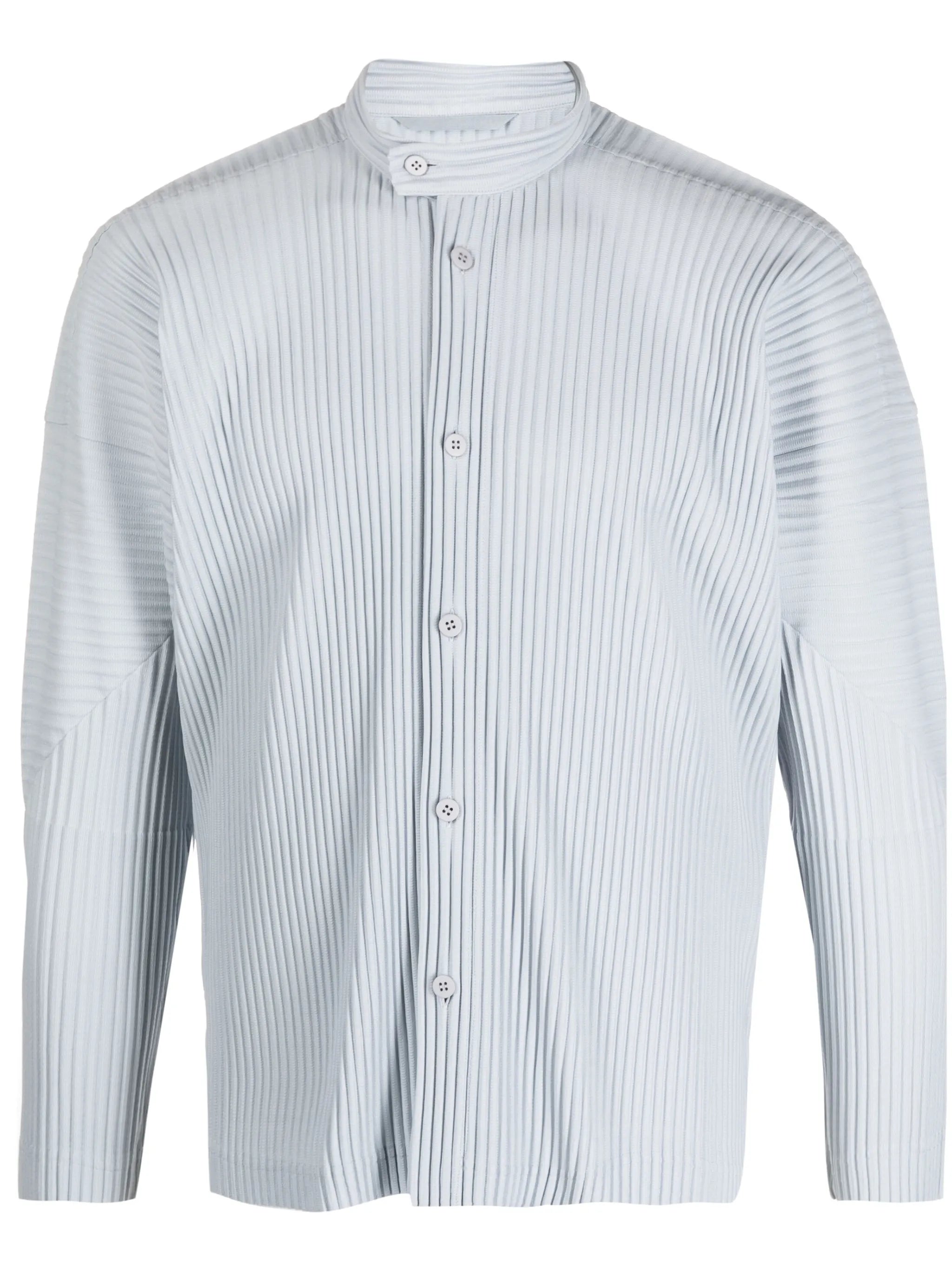ribbed long-sleeve shirt