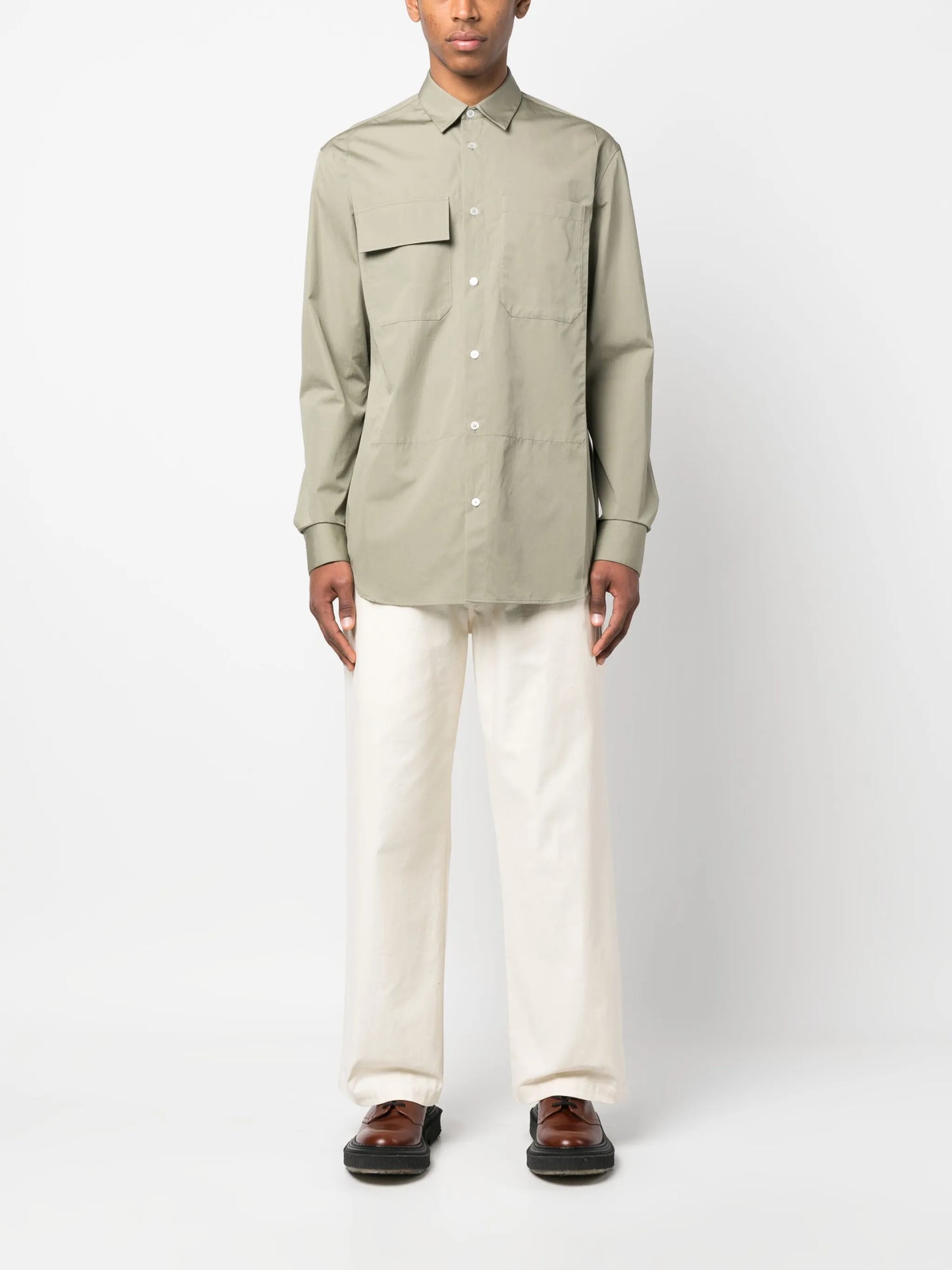long-sleeve button-up shirt