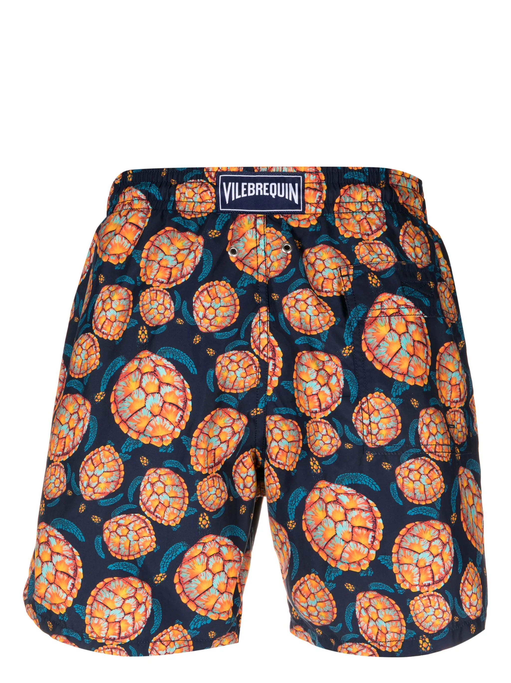 turtle-print swim shorts