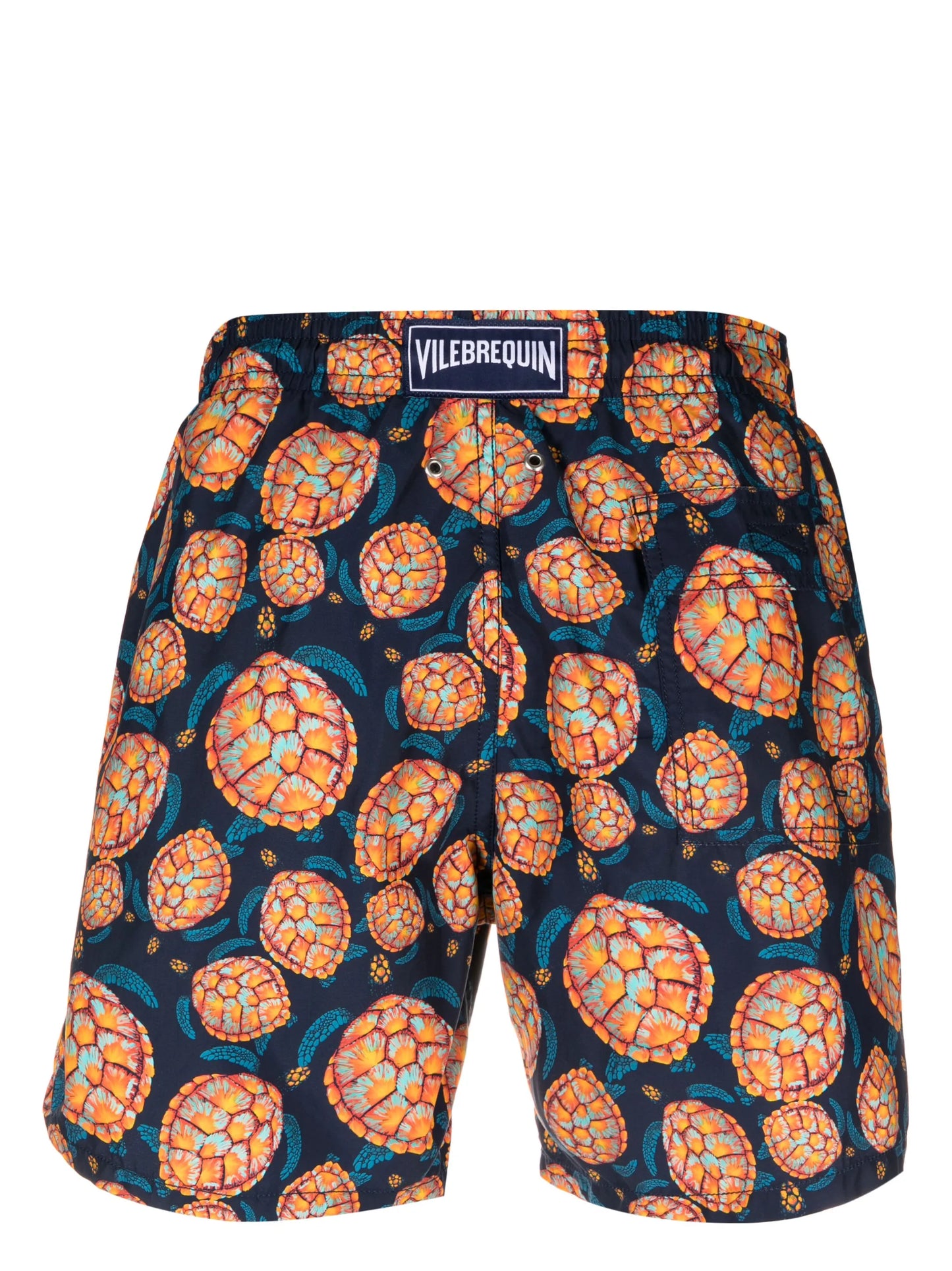 turtle-print swim shorts
