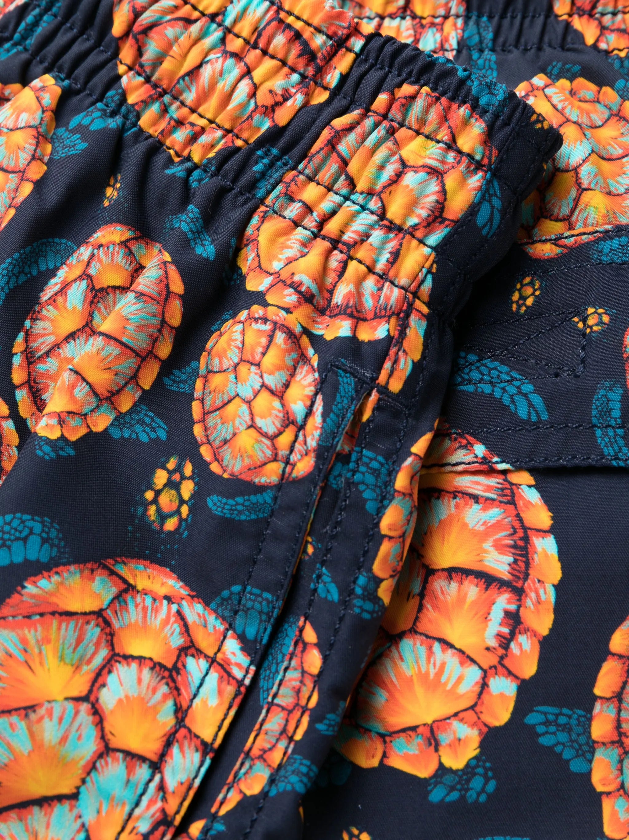 turtle-print swim shorts