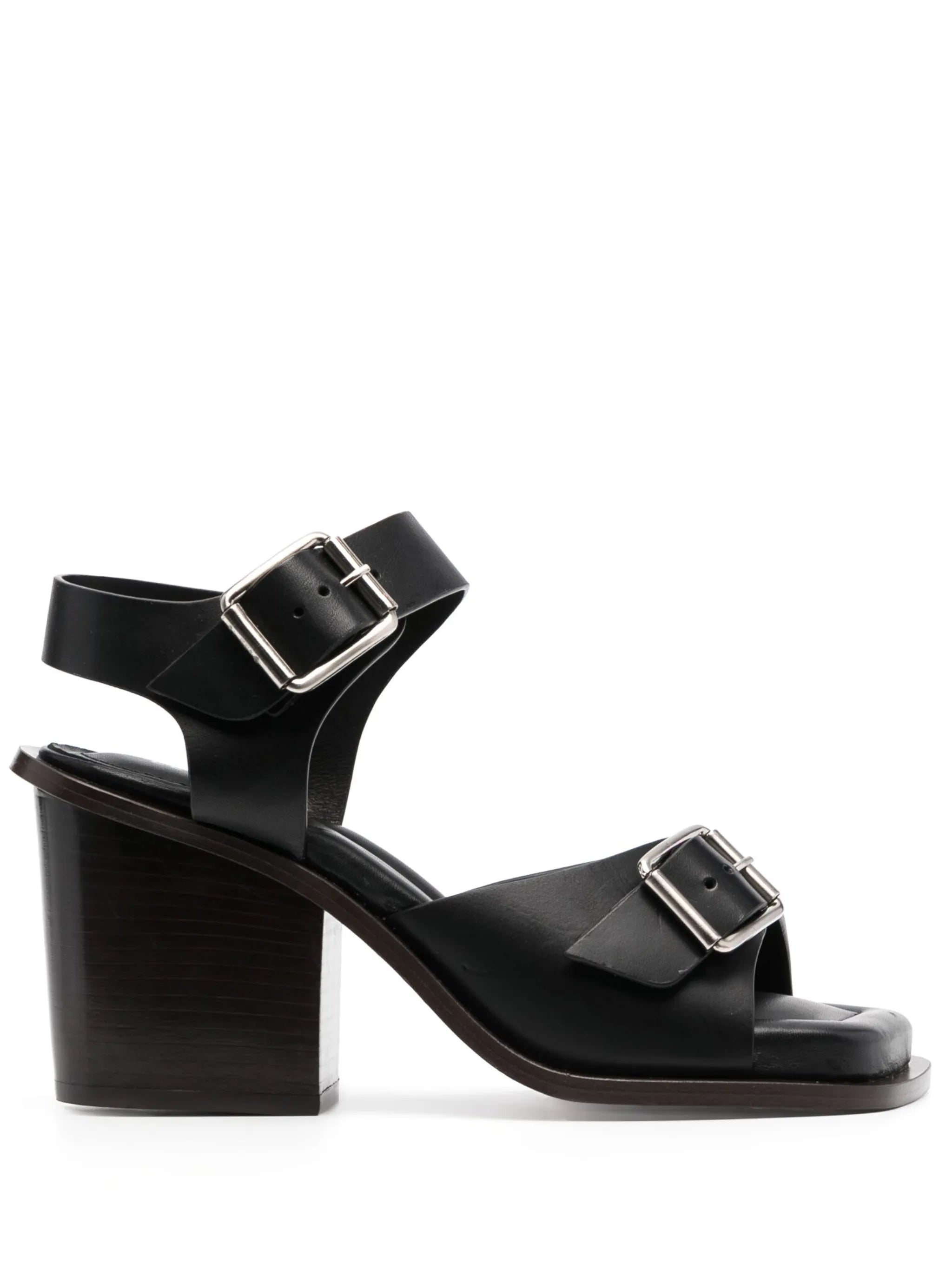 80mm leather sandals