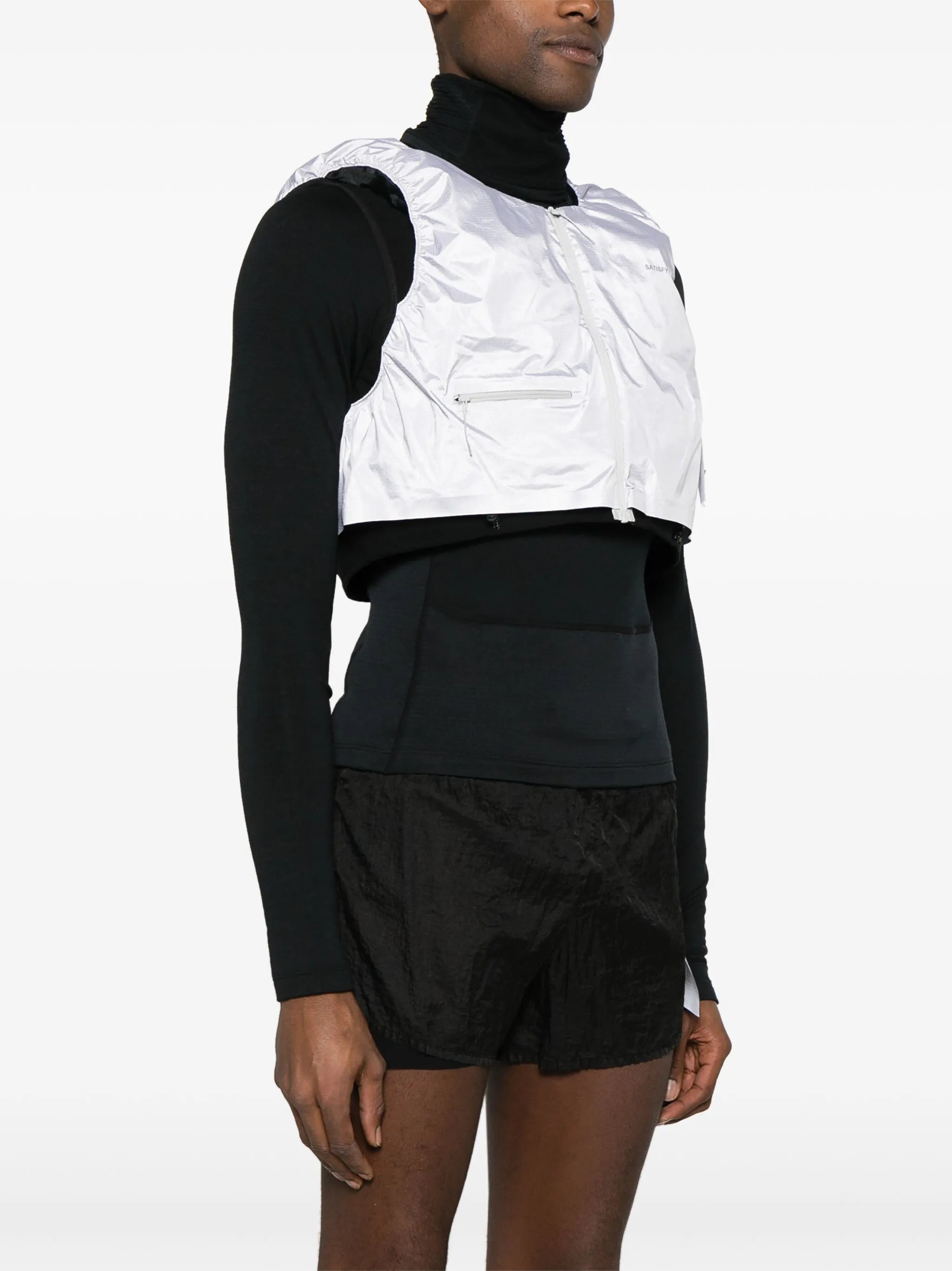 Modular Thermal cropped gilet