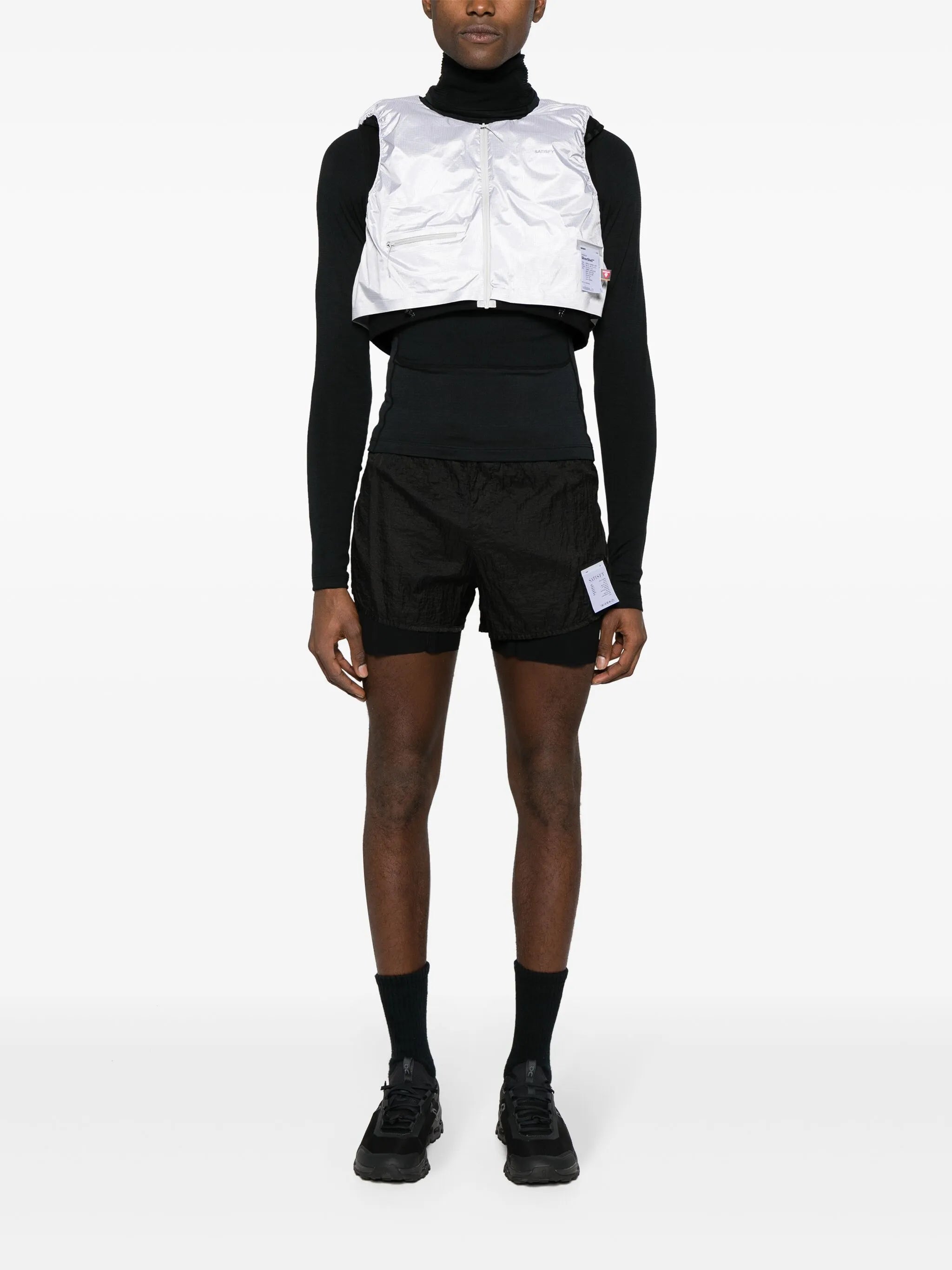 Modular Thermal cropped gilet