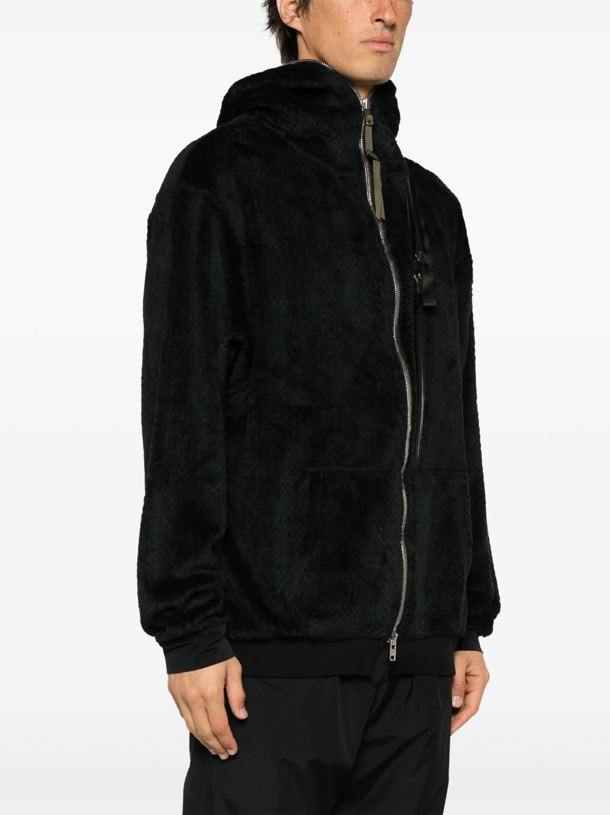 High Loft fleece zip-up hoodie