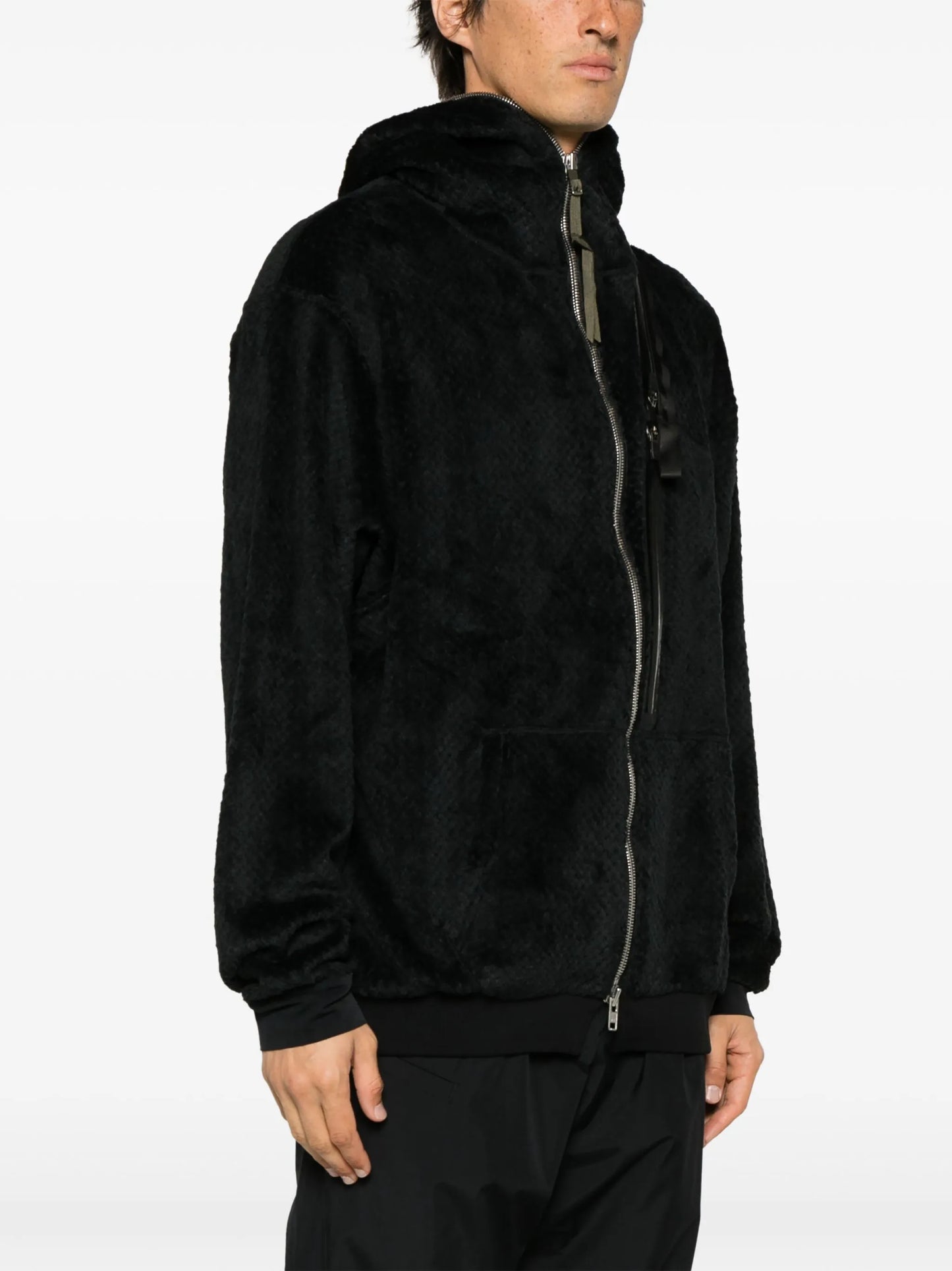 High Loft fleece zip-up hoodie