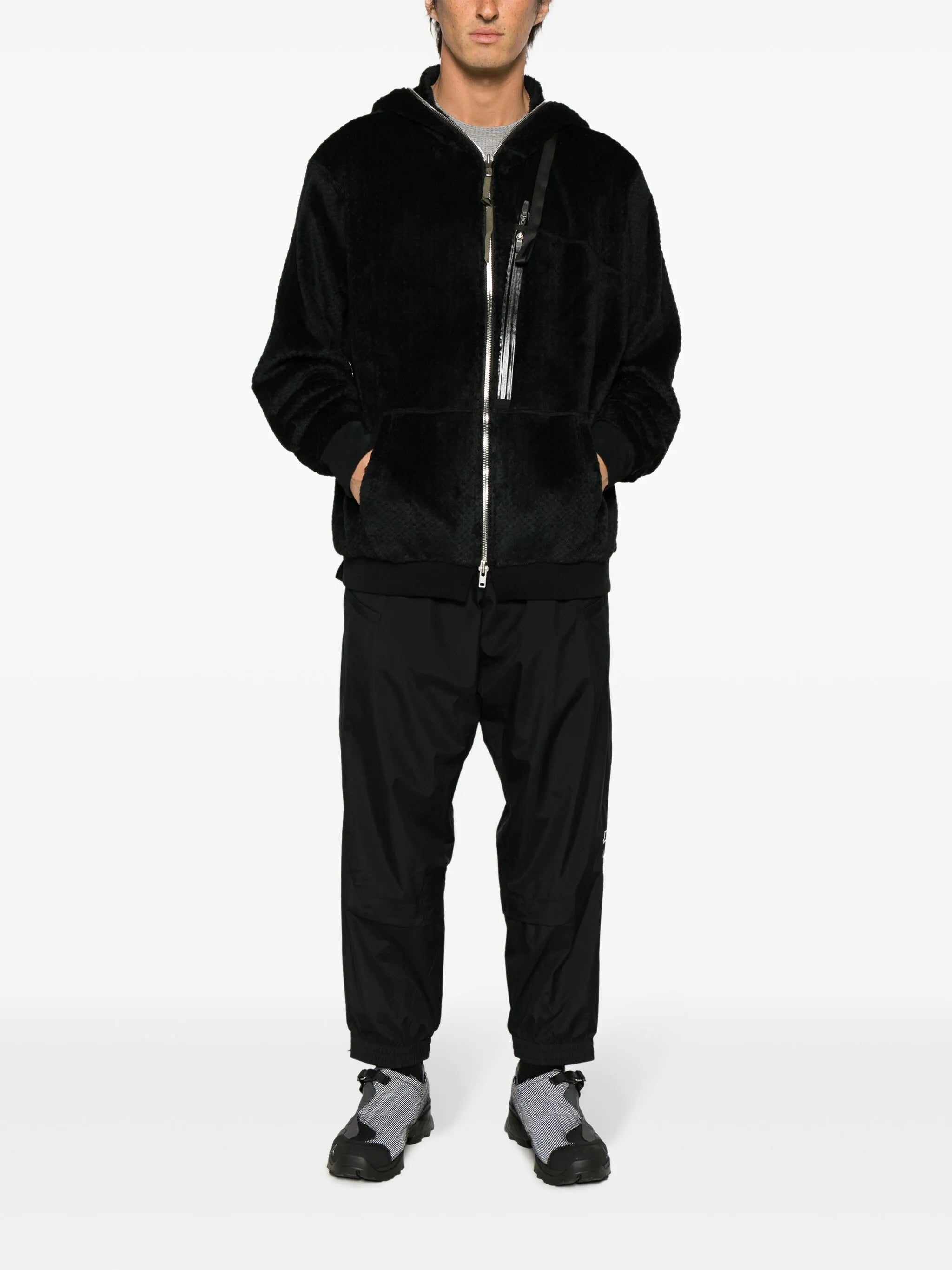 High Loft fleece zip-up hoodie