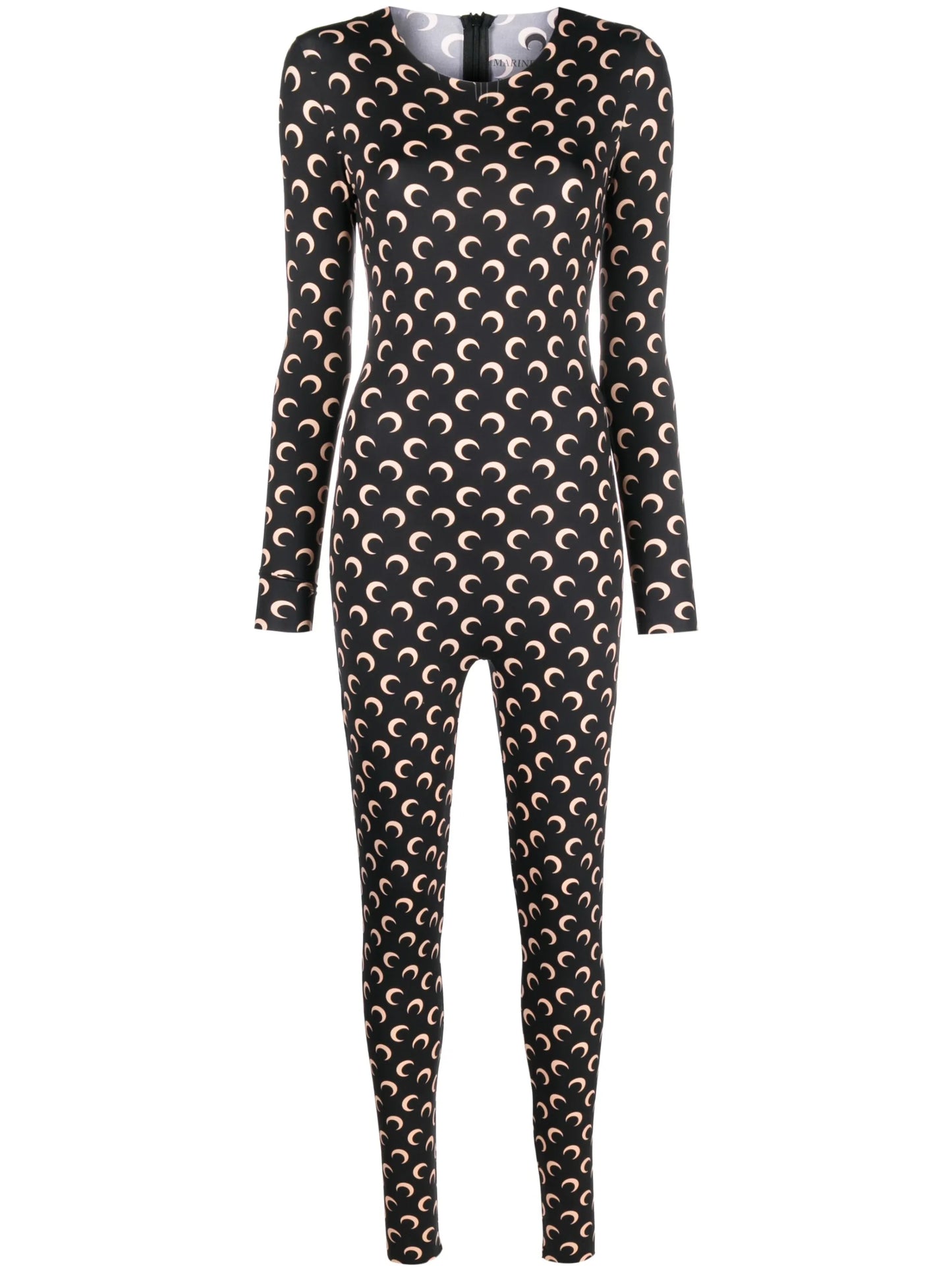 Crescent Moon-print jumpsuit