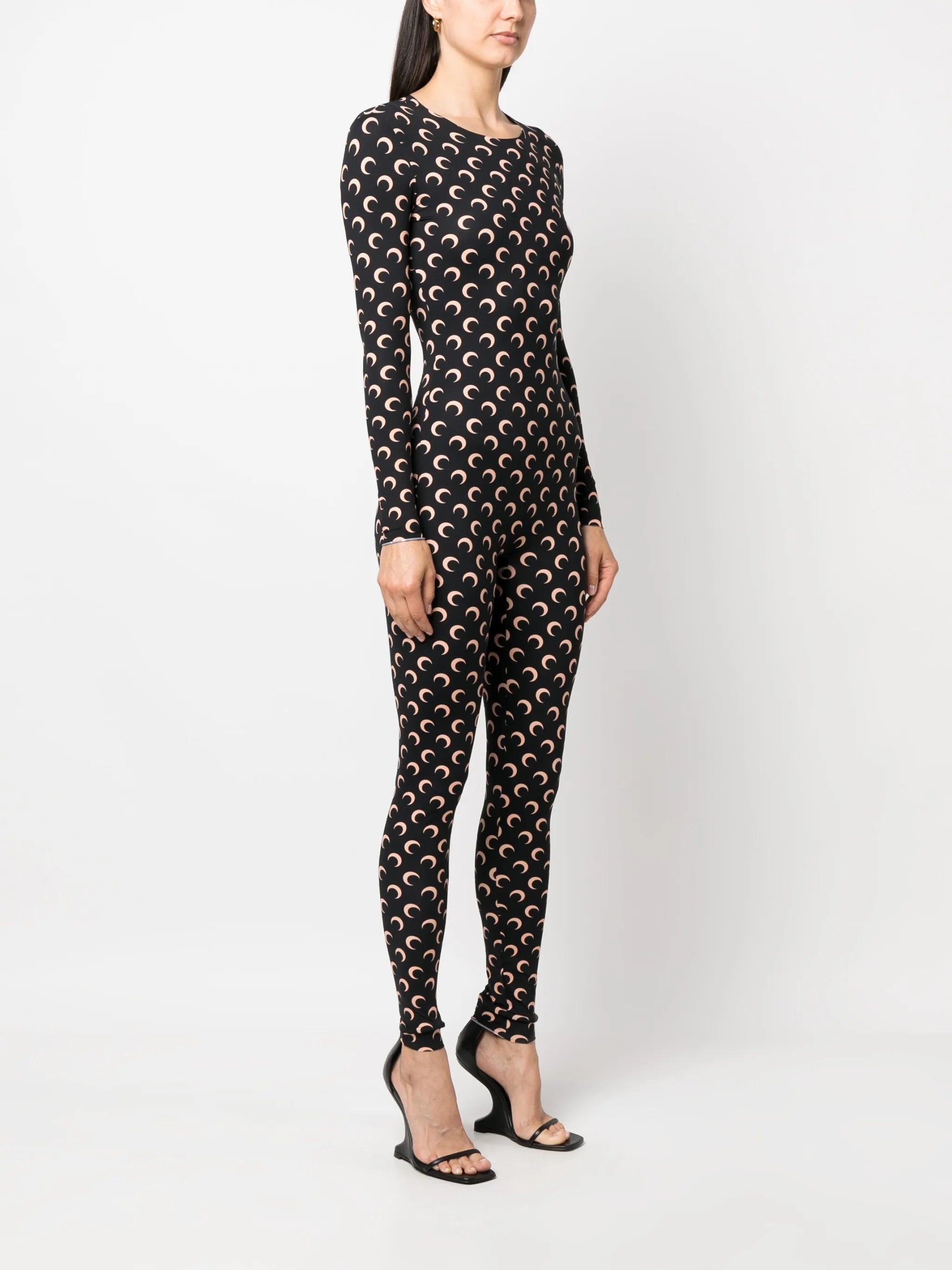 Crescent Moon-print jumpsuit