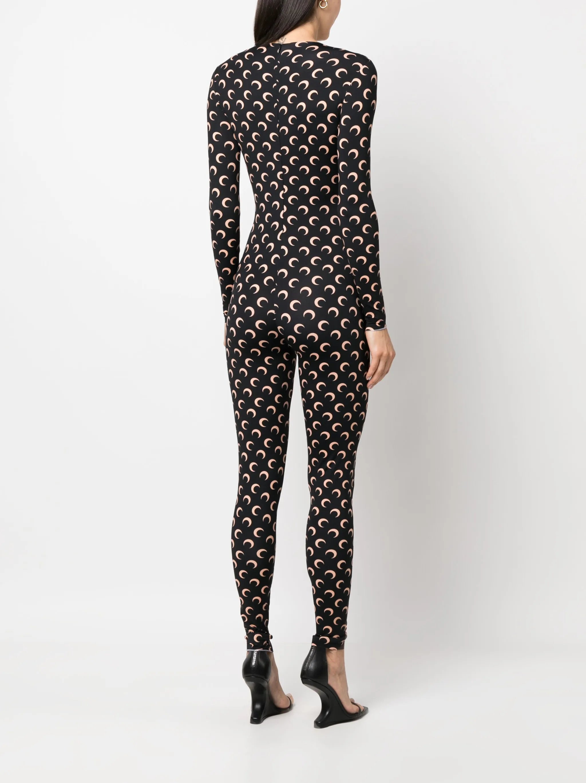 Crescent Moon-print jumpsuit