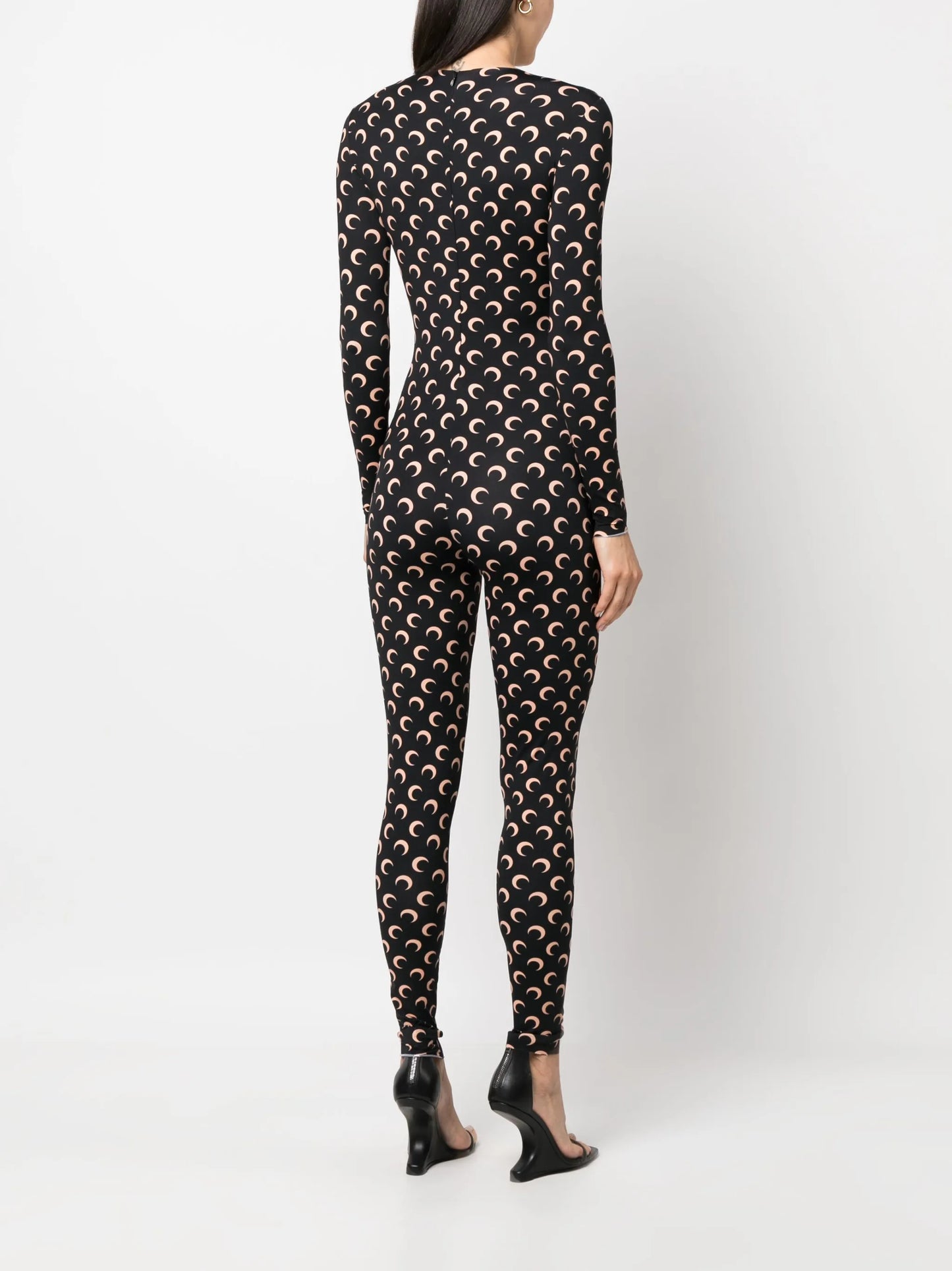 Crescent Moon-print jumpsuit