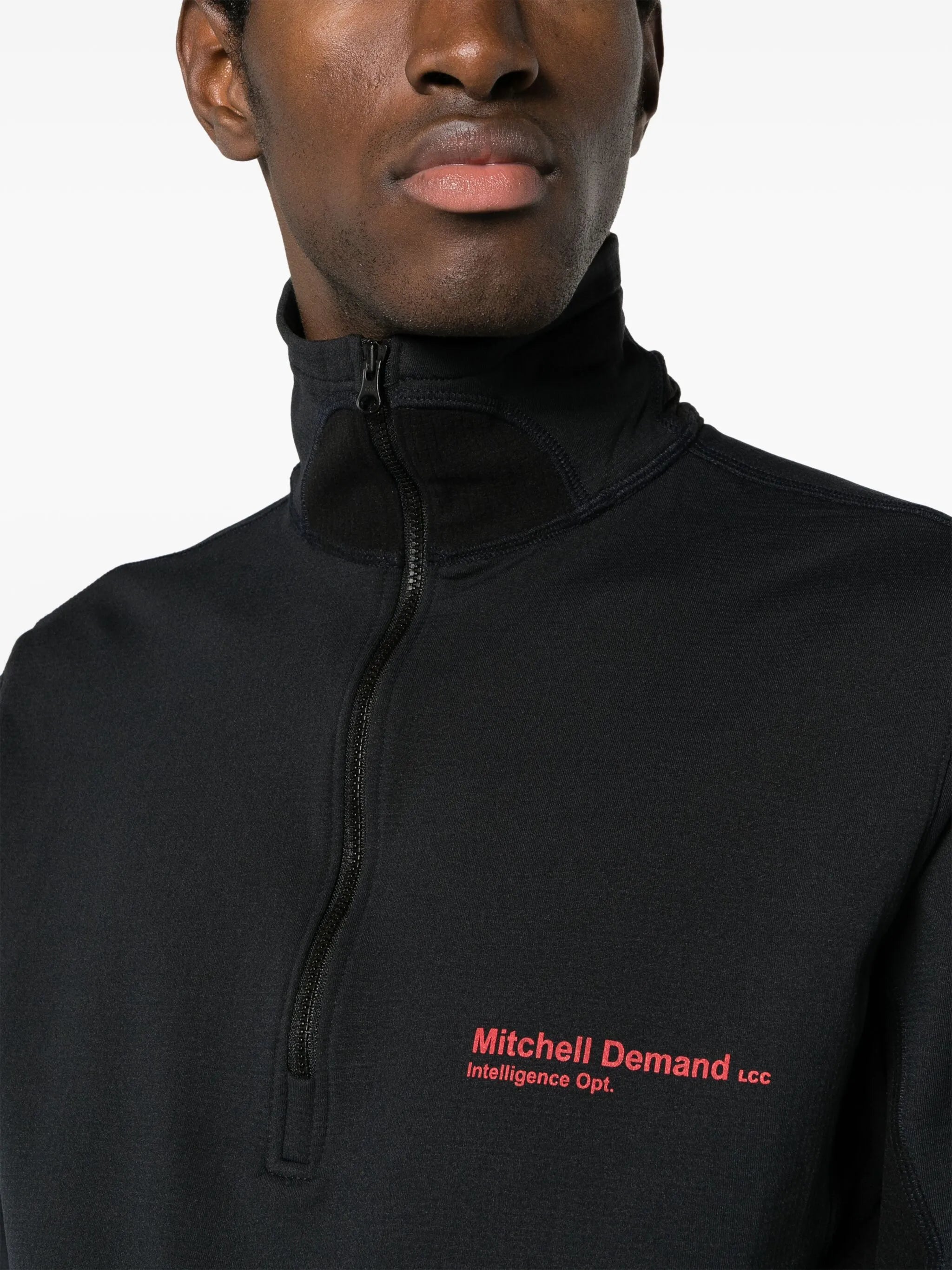 logo-print zip-up sweatshirt
