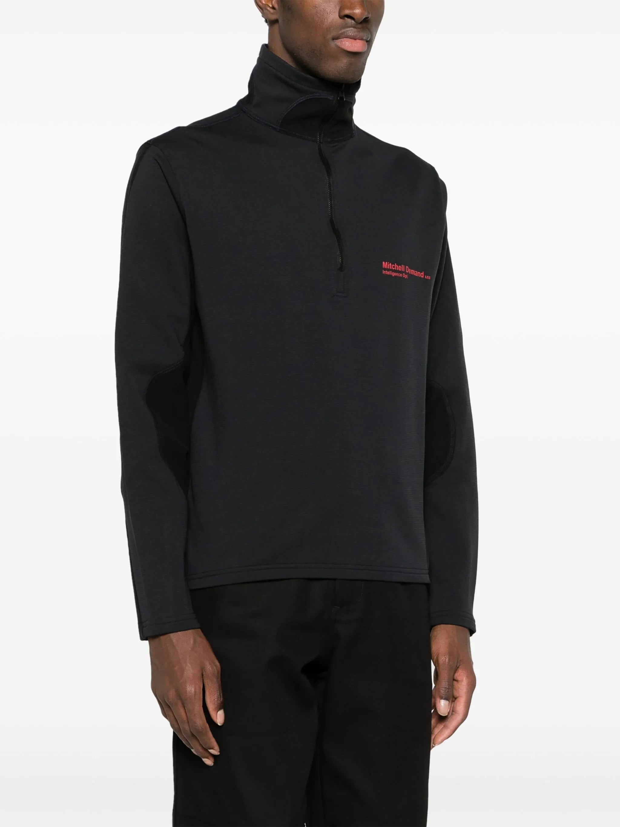 logo-print zip-up sweatshirt