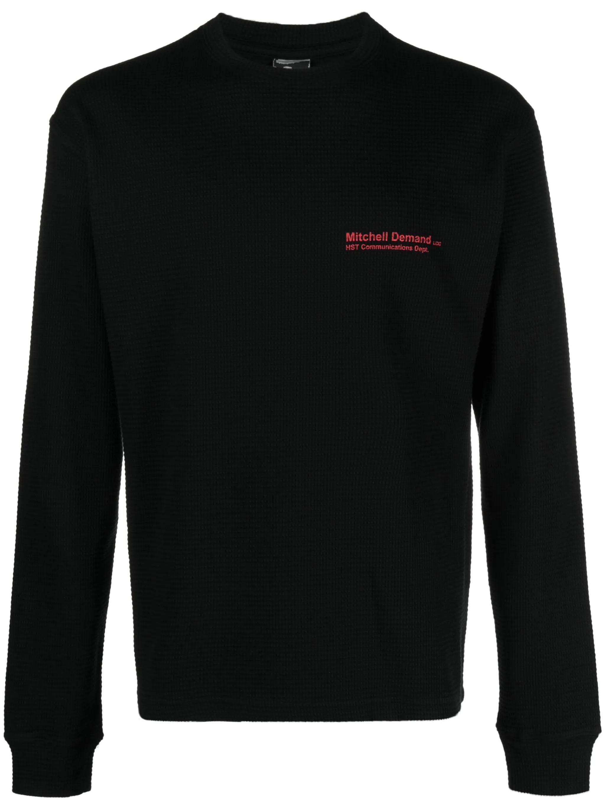 logo-print cotton jumper