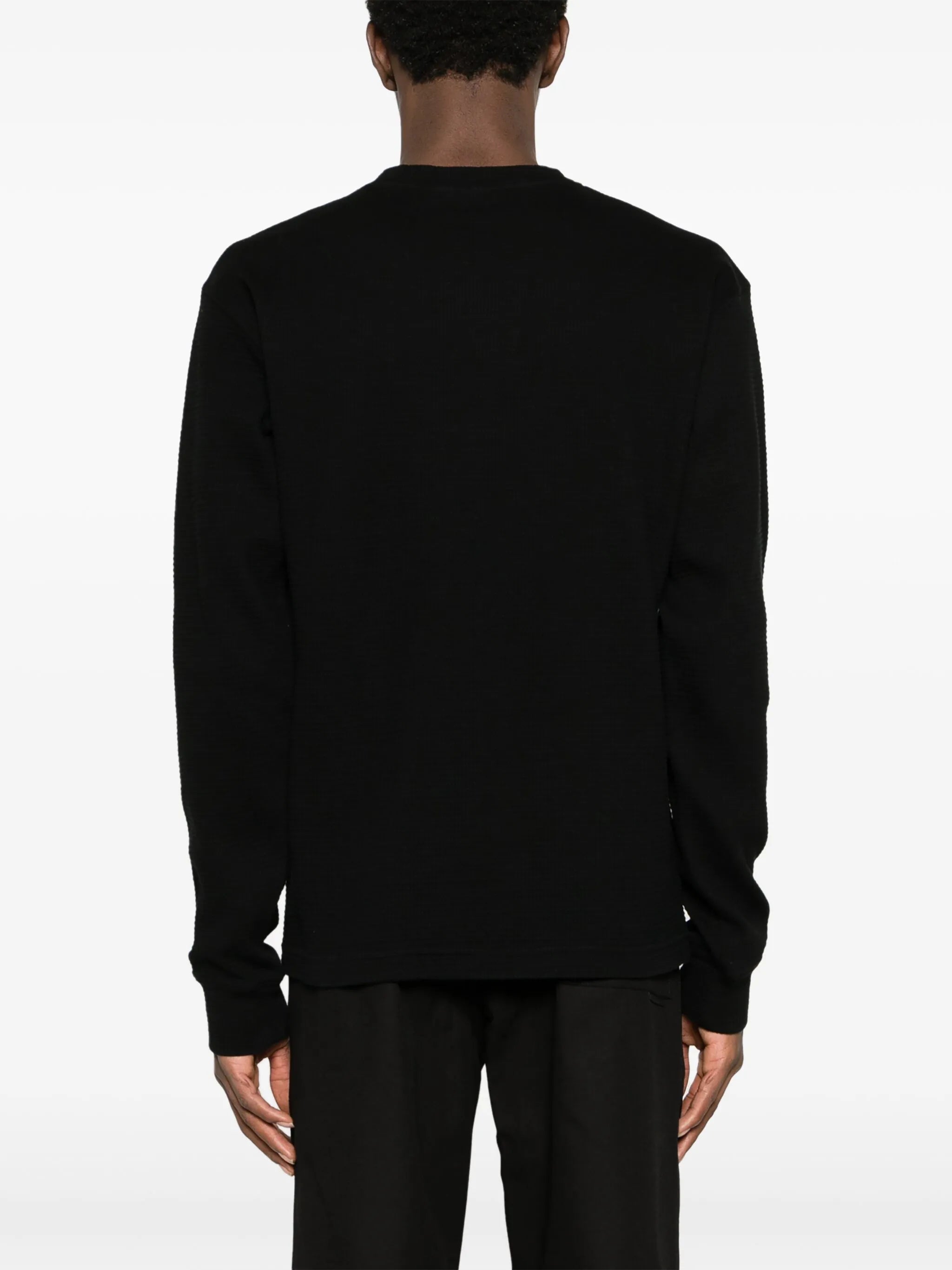logo-print cotton jumper