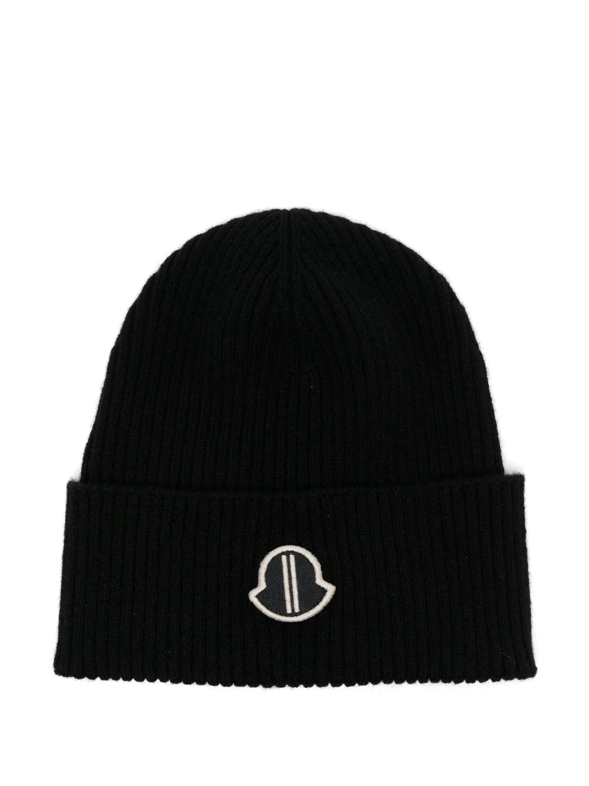 logo-patch cashmere beanie