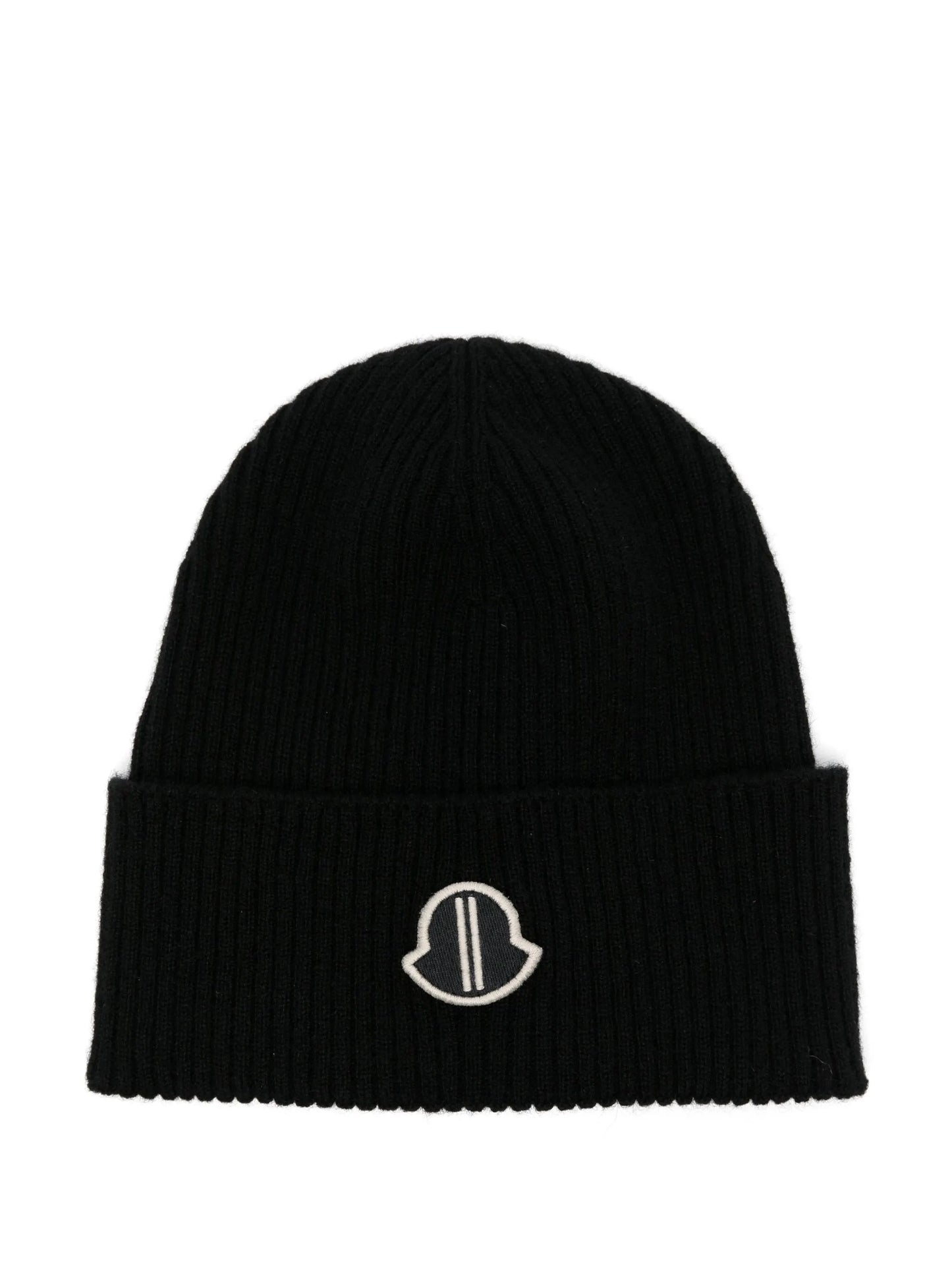 logo-patch cashmere beanie