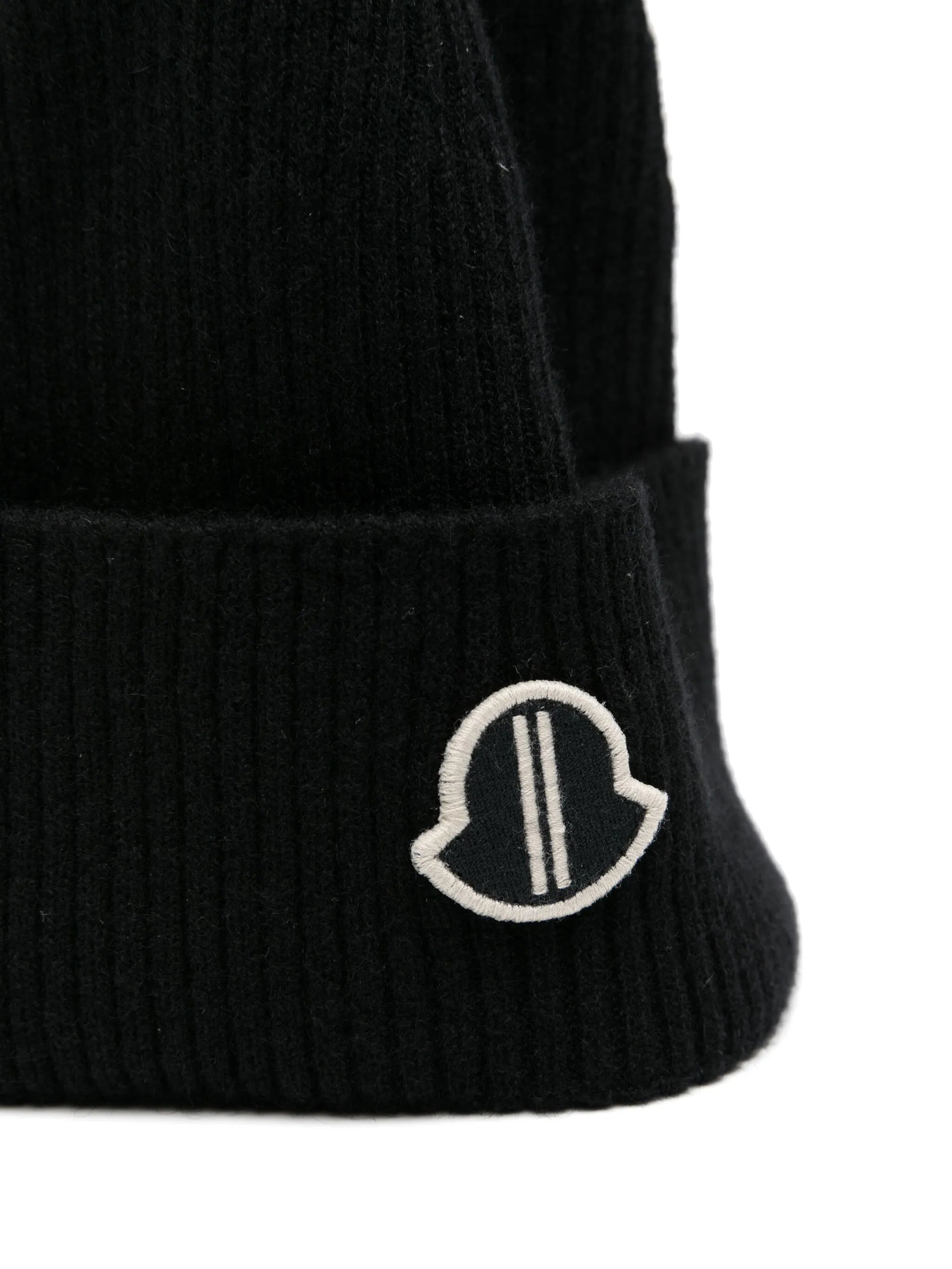 logo-patch cashmere beanie