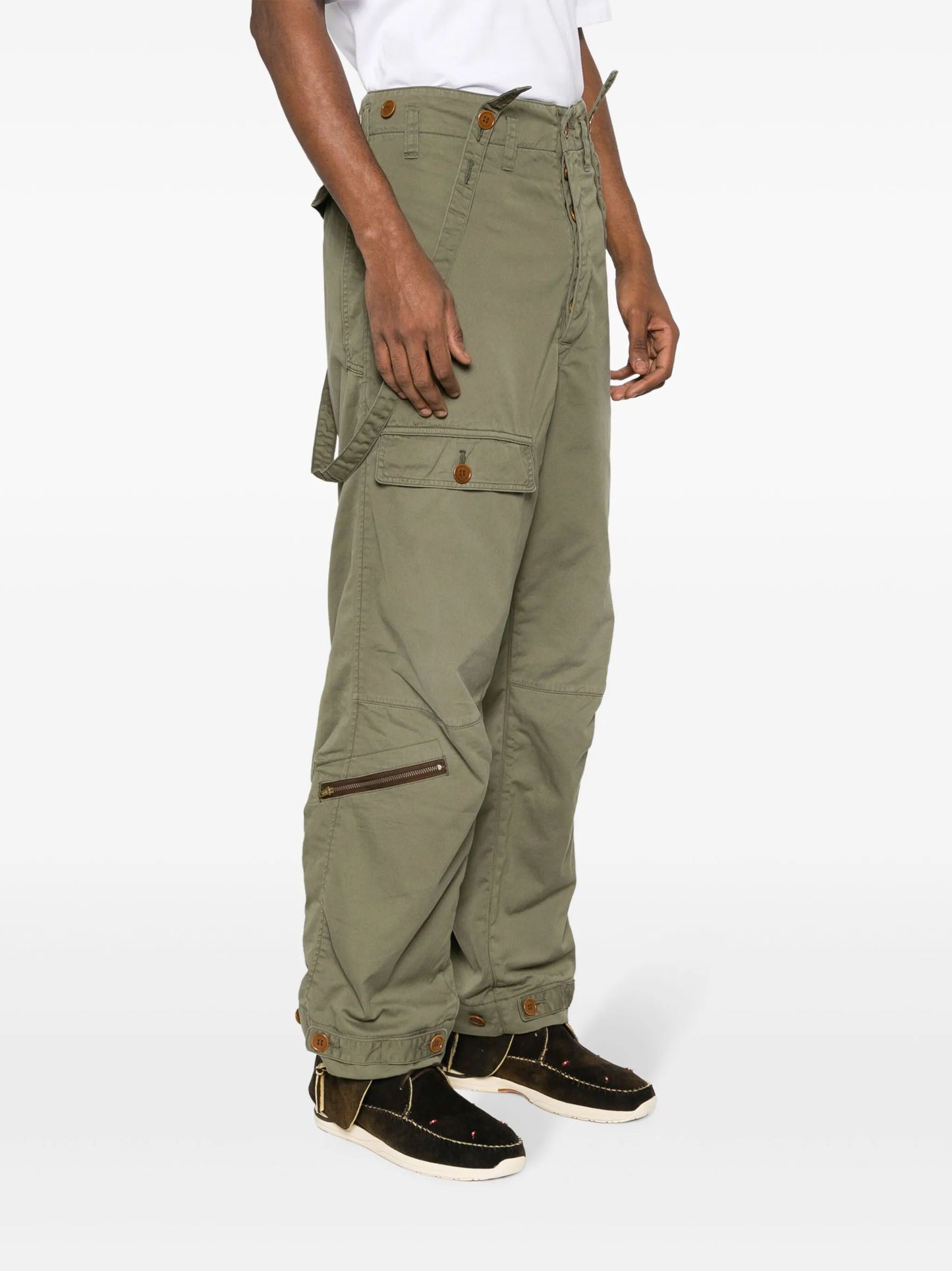 Northdrop cotton-blend wide-leg trousers