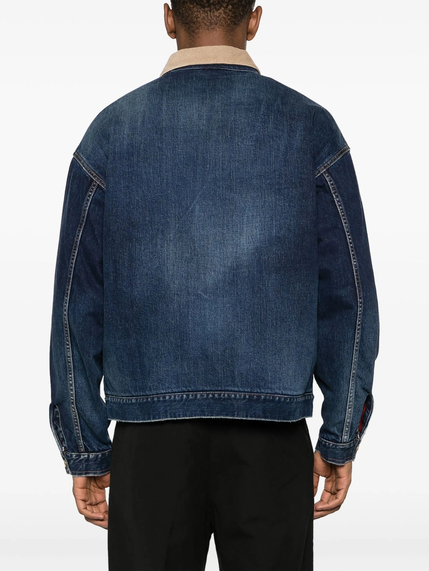 spread-collar cotton jacket