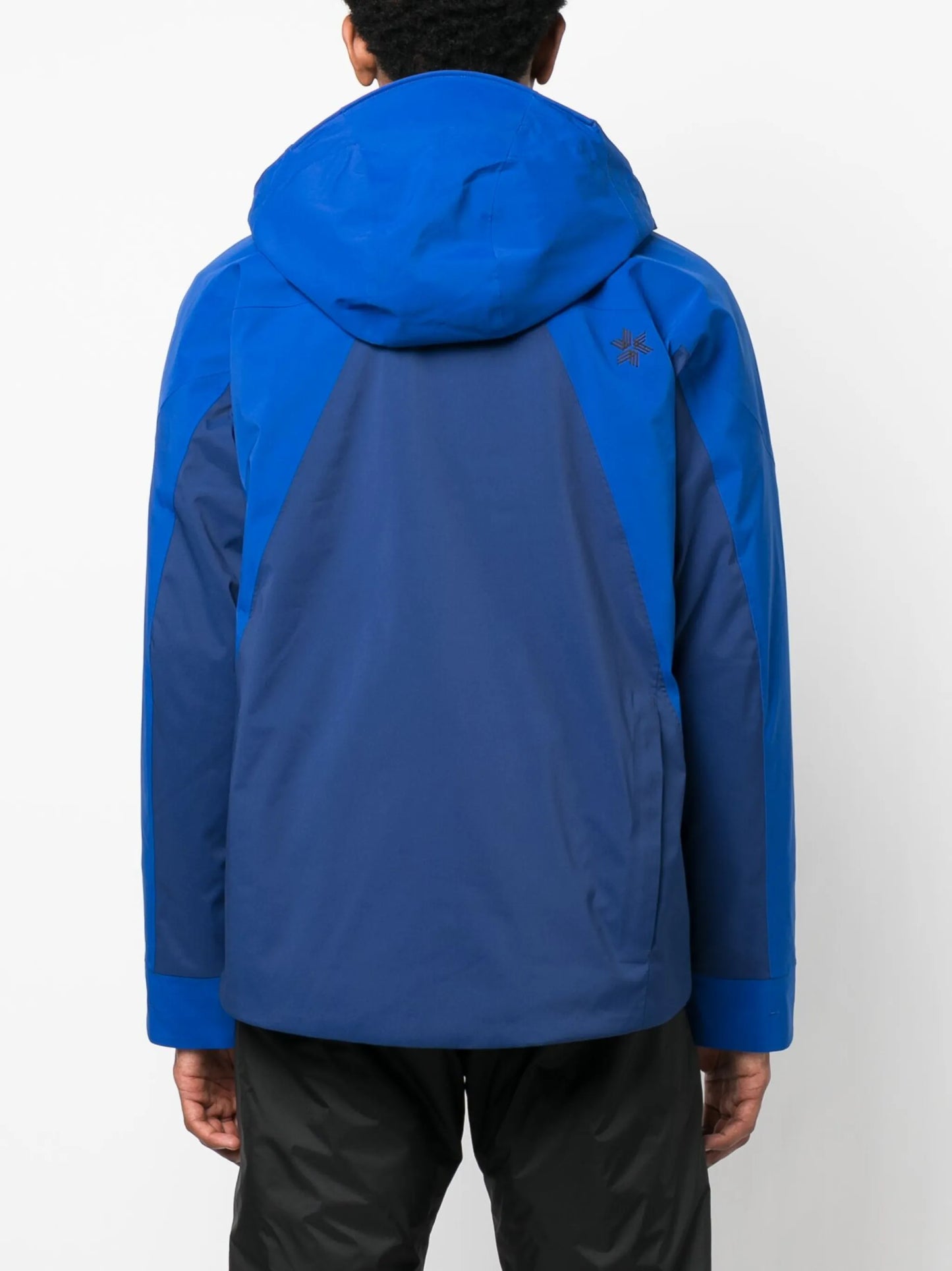 panelled-design hooded jacket