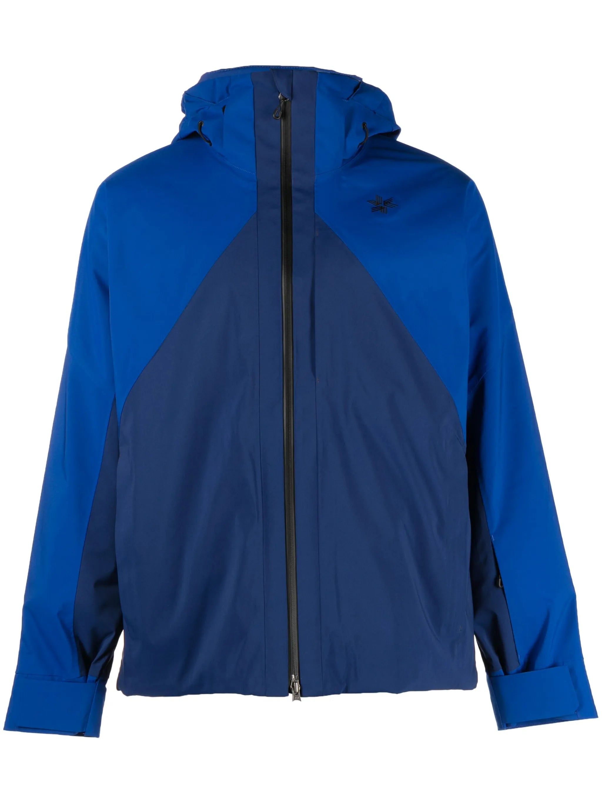 panelled-design hooded jacket