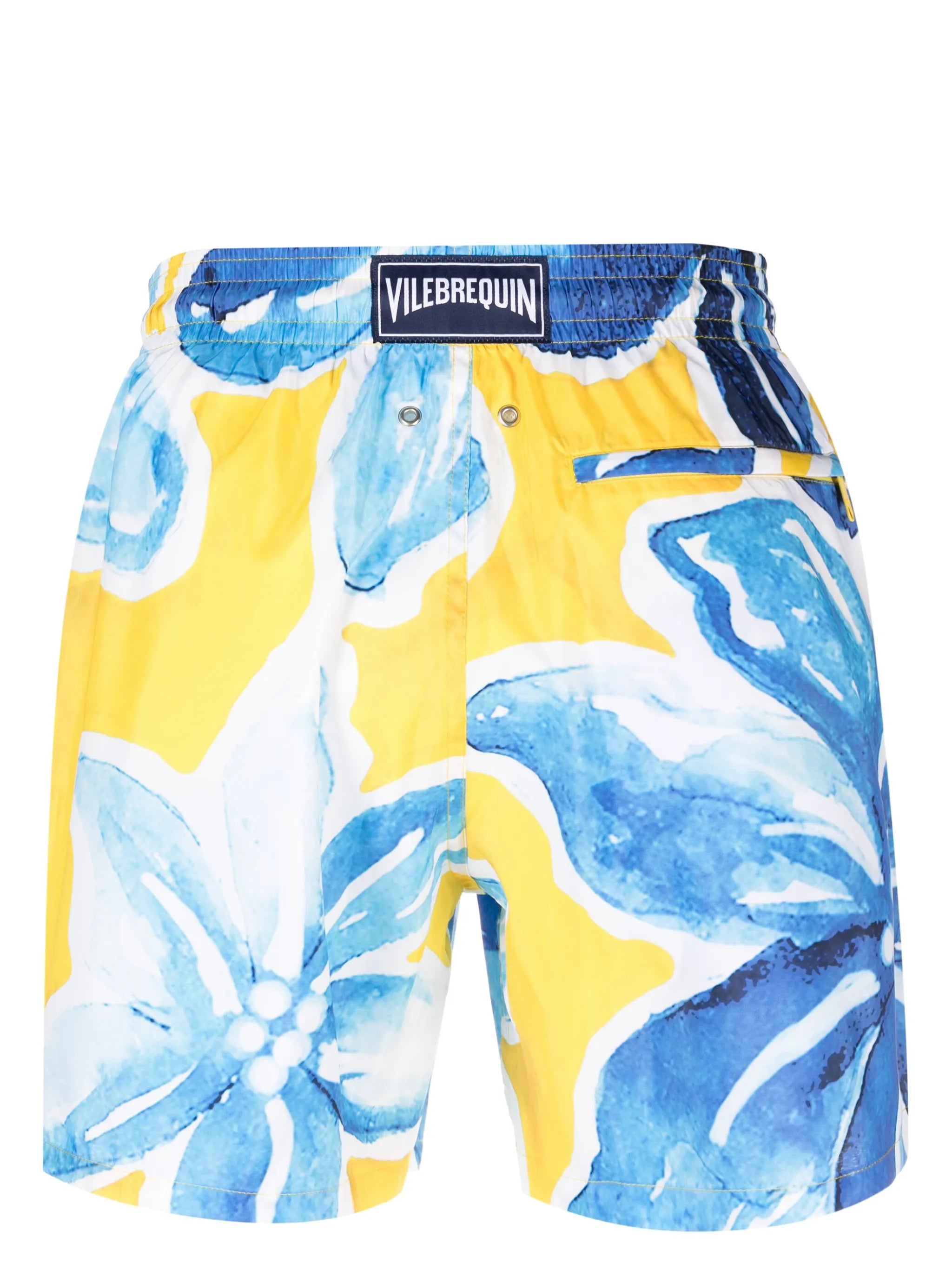 floral-print swim shorts