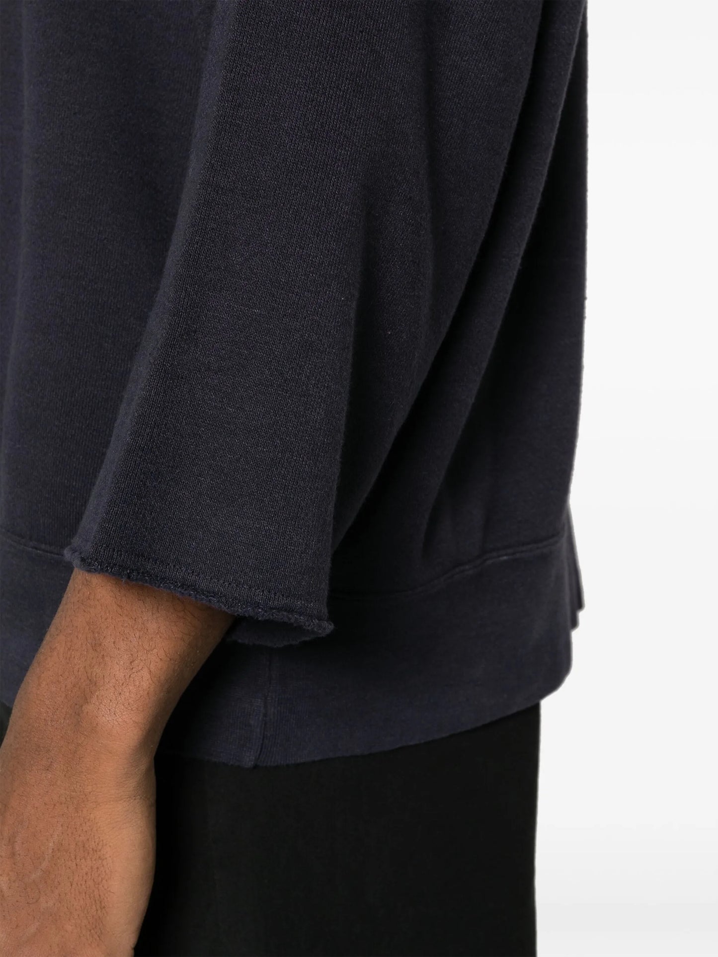 crew-neck cotton-blend sweatshirt
