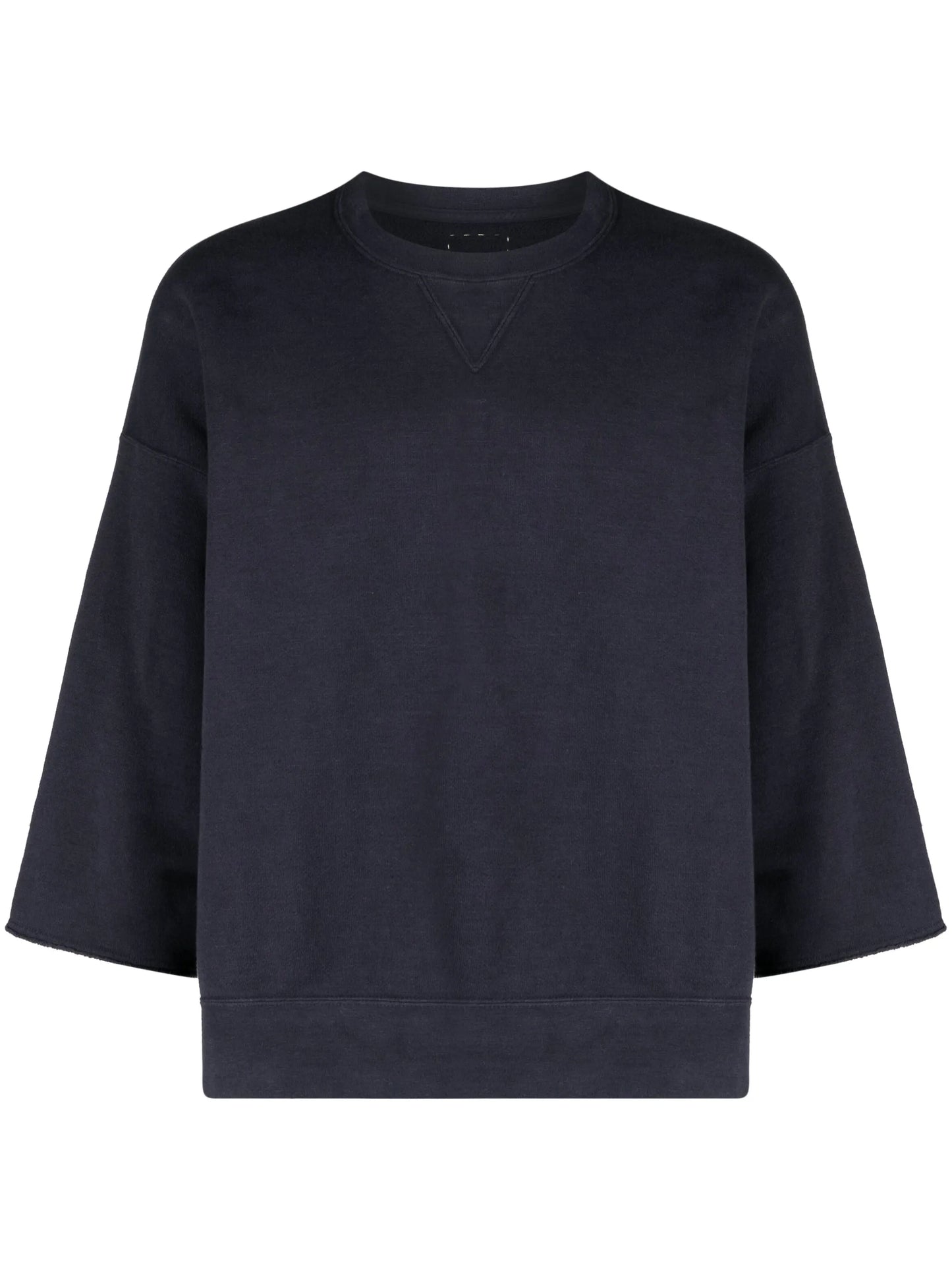 crew-neck cotton-blend sweatshirt
