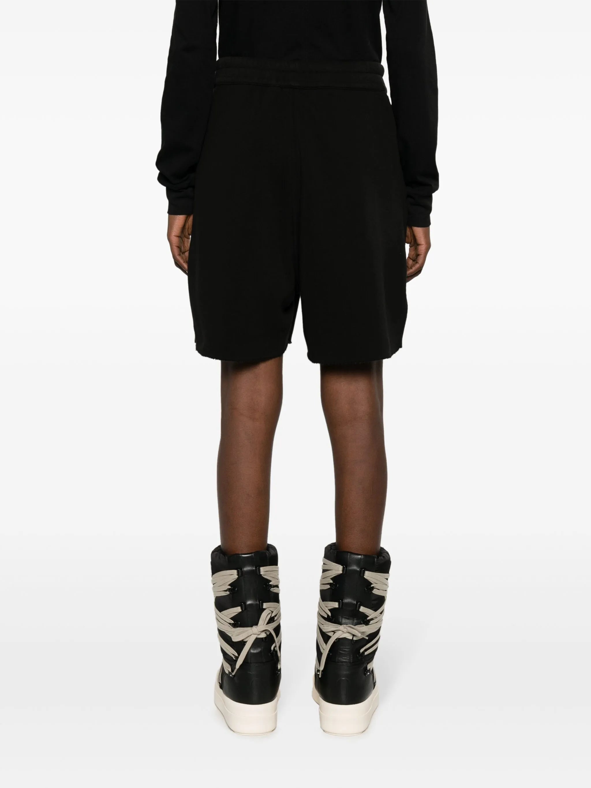 logo-patch jersey track shorts