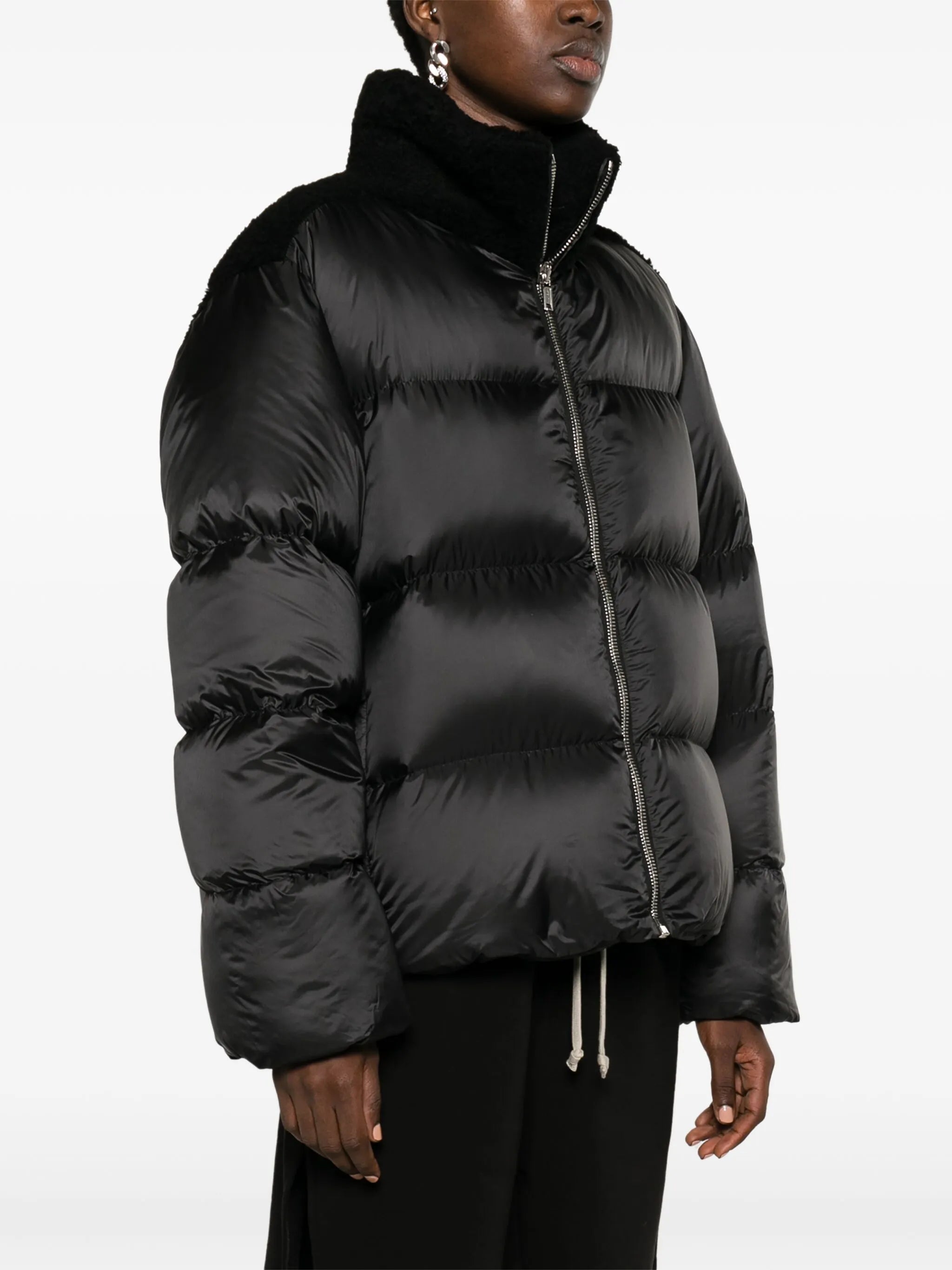 Cyclopic shearling padded coat