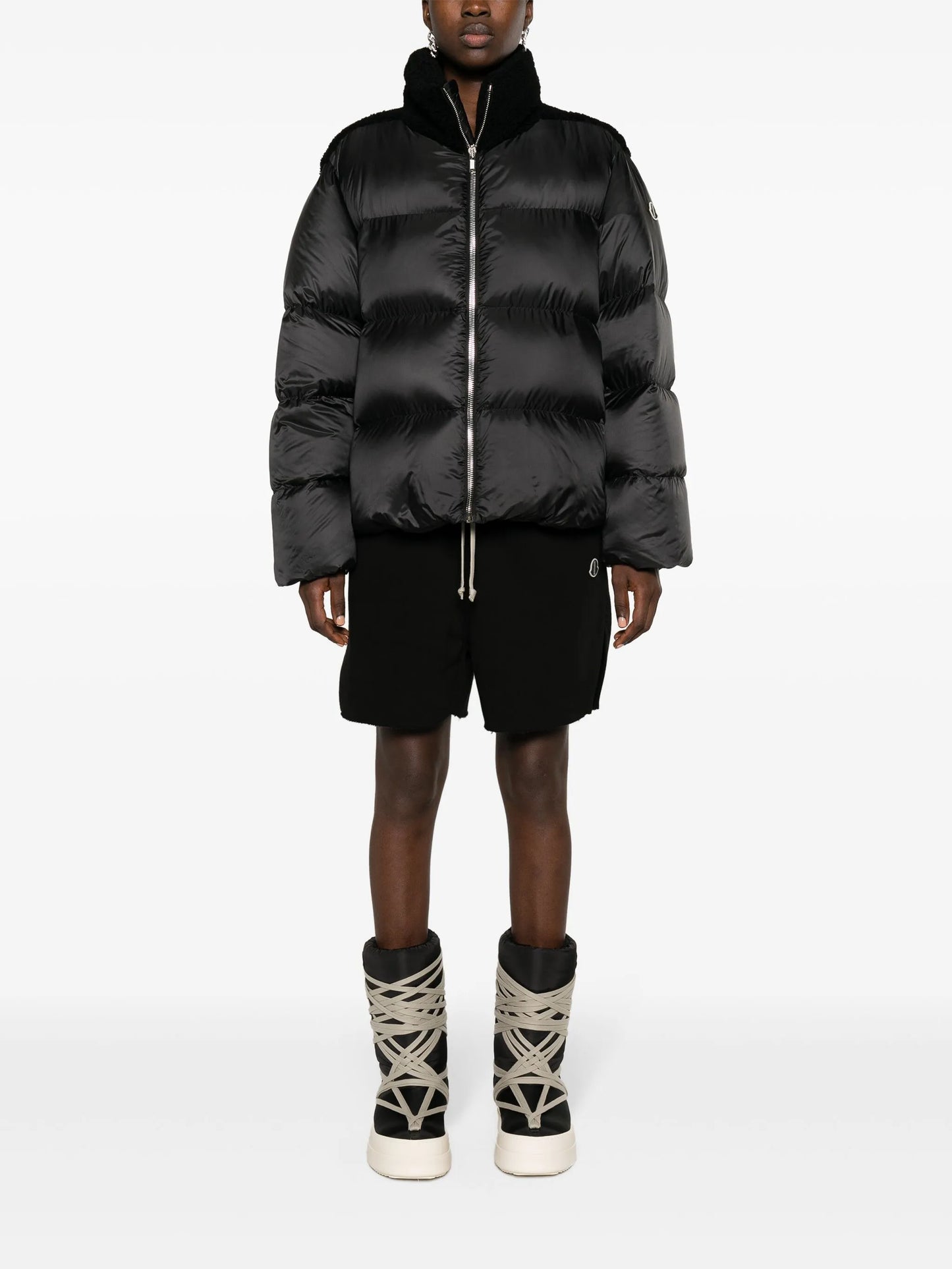 Cyclopic shearling padded coat