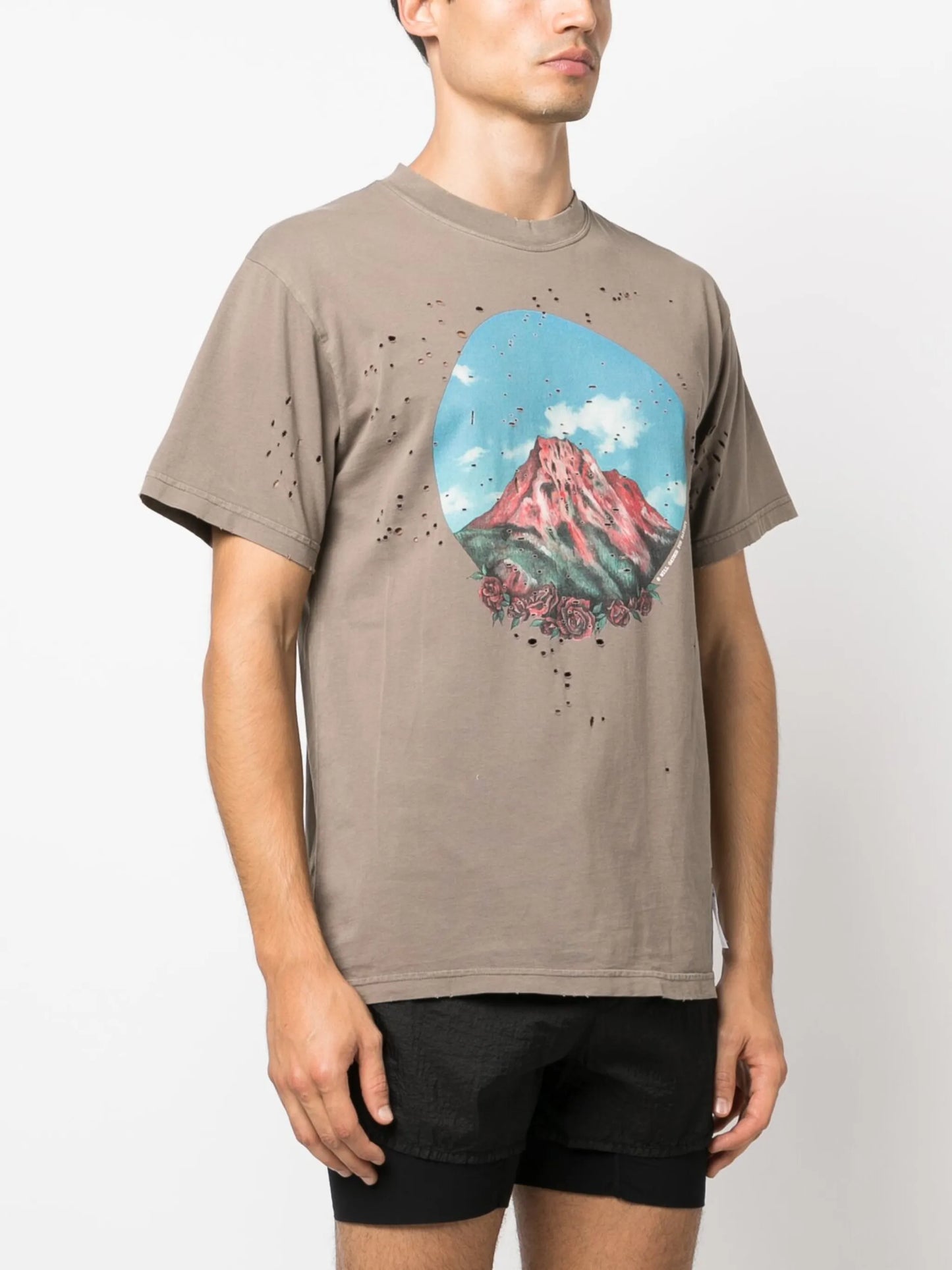 Satisfy-print organic-cotton T-Shirt