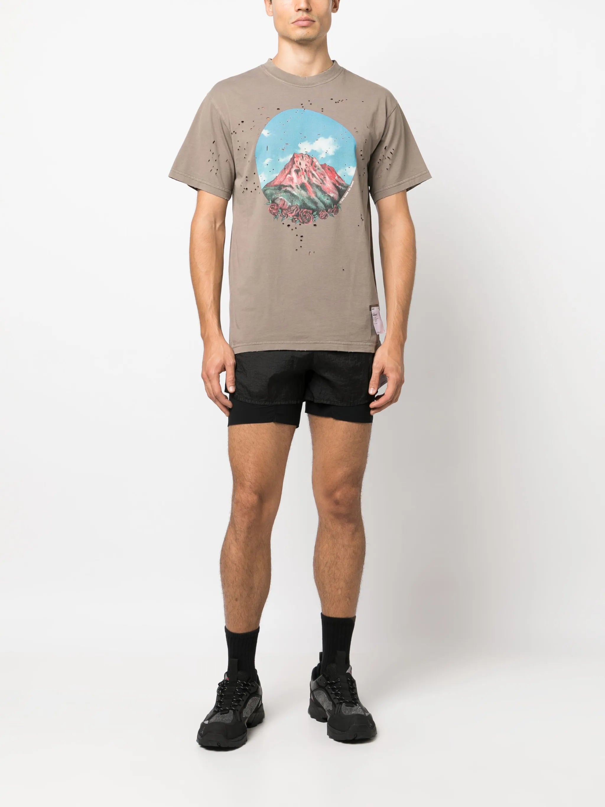 Satisfy-print organic-cotton T-Shirt